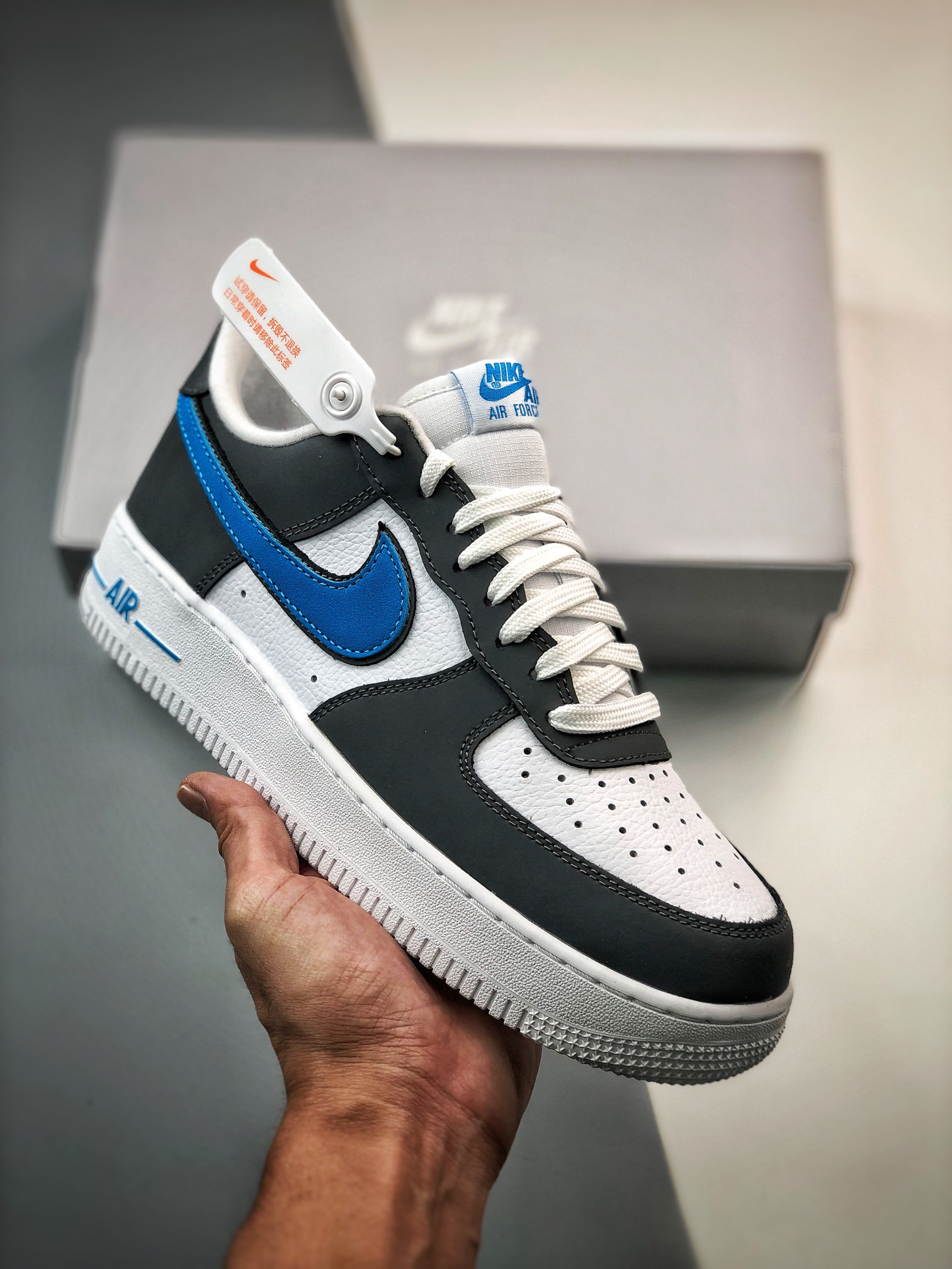 Nike Air Force 1 Low White Grey Blue For Sale