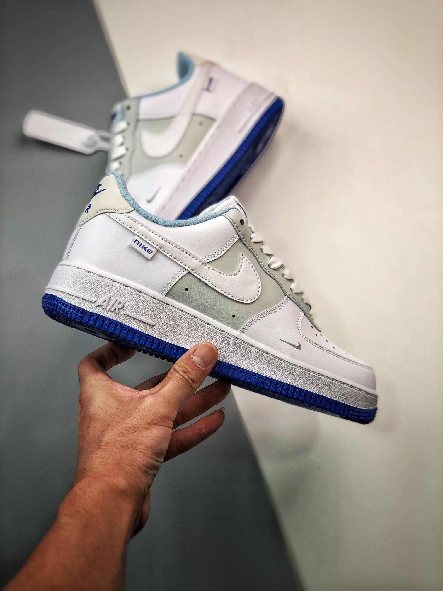 Nike Air Force 1 Low White Grey Blue For Sale