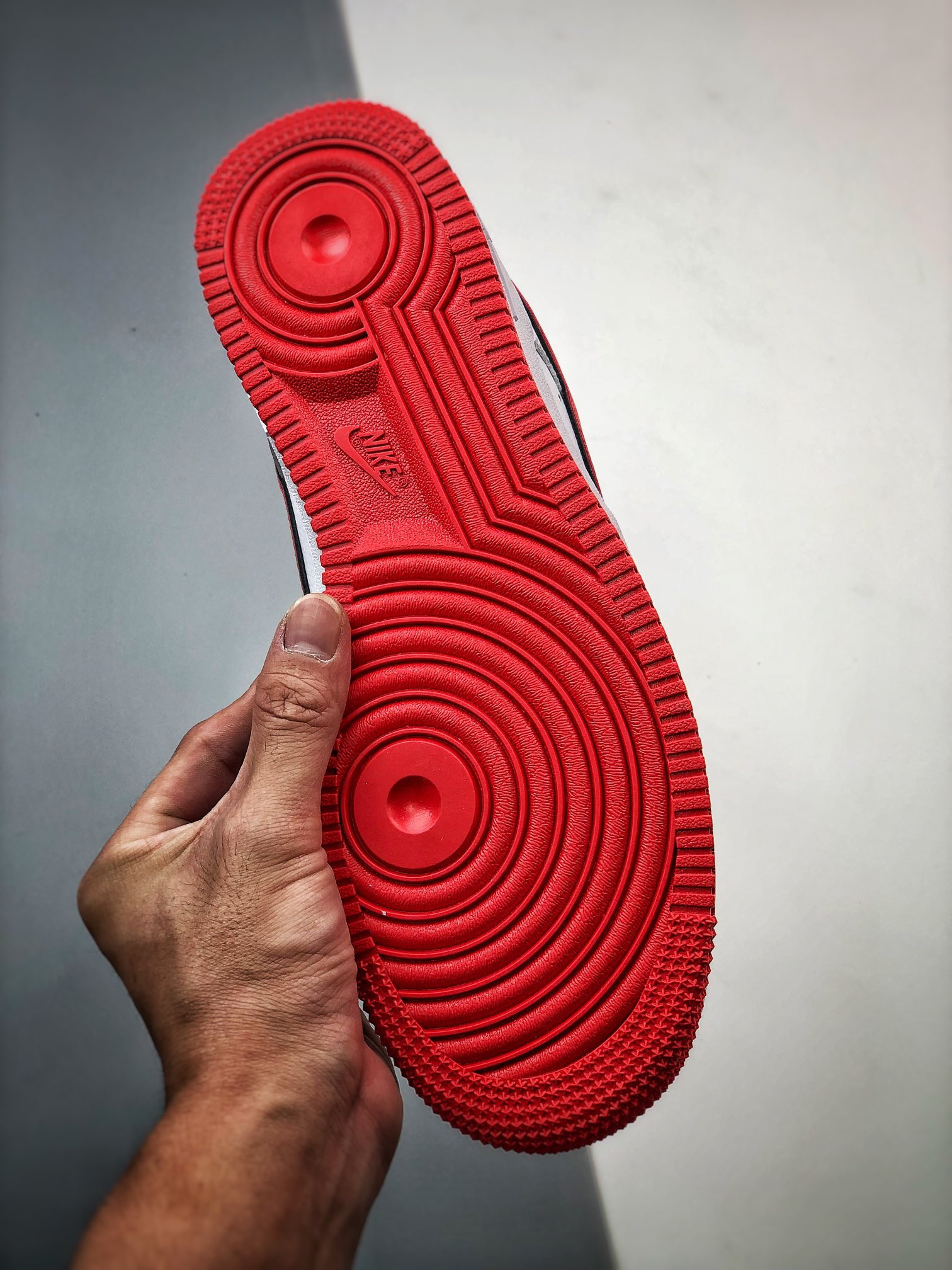 Nike Air Force 1 Low White Habanero Red Mini Swoosh For Sale