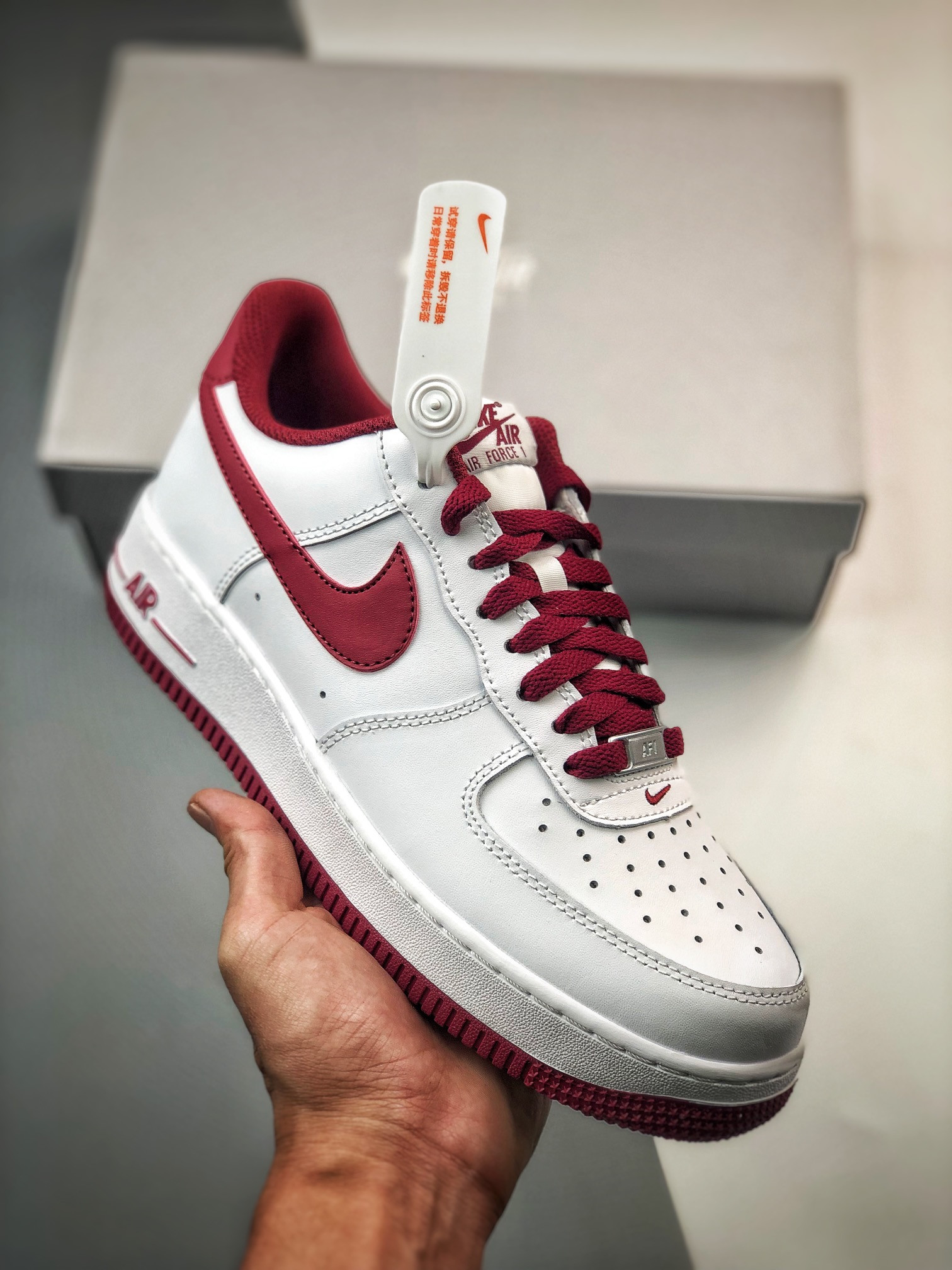 Nike Air Force 1 Low White Light Bordeaux For Sale