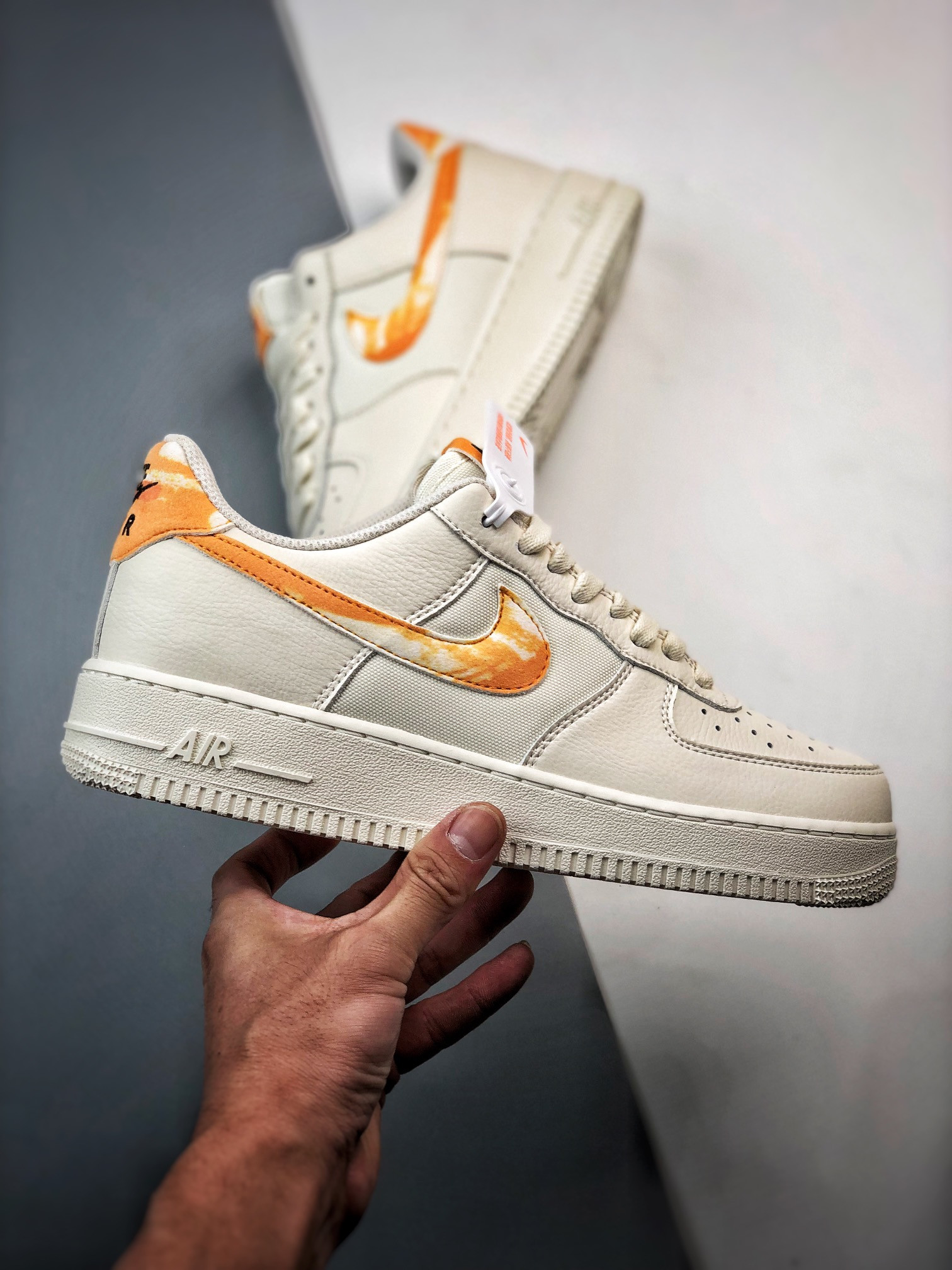 Nike Air Force 1 Low White Orange Streaks For Sale