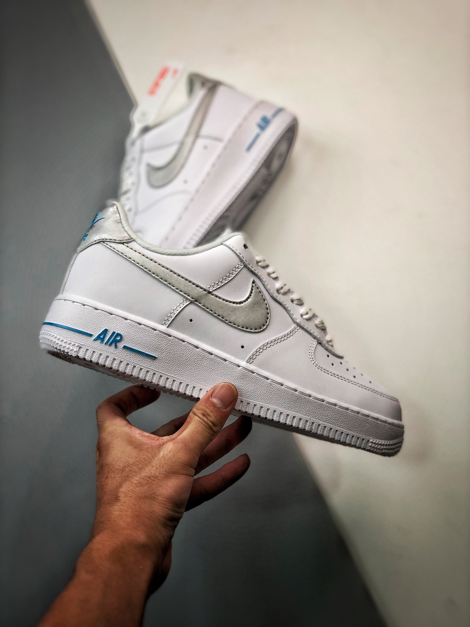 Nike Air Force 1 Low White Silver For Sale