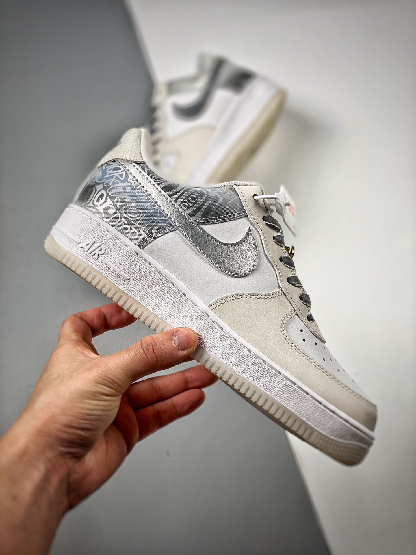 Nike Air Force 1 Low White Silver For Sale