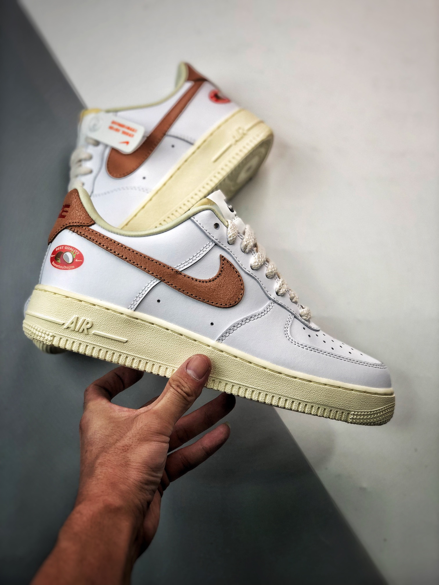 Nike Air Force 1 Low White/Archaeo Brown-Coconut Milk For Sale