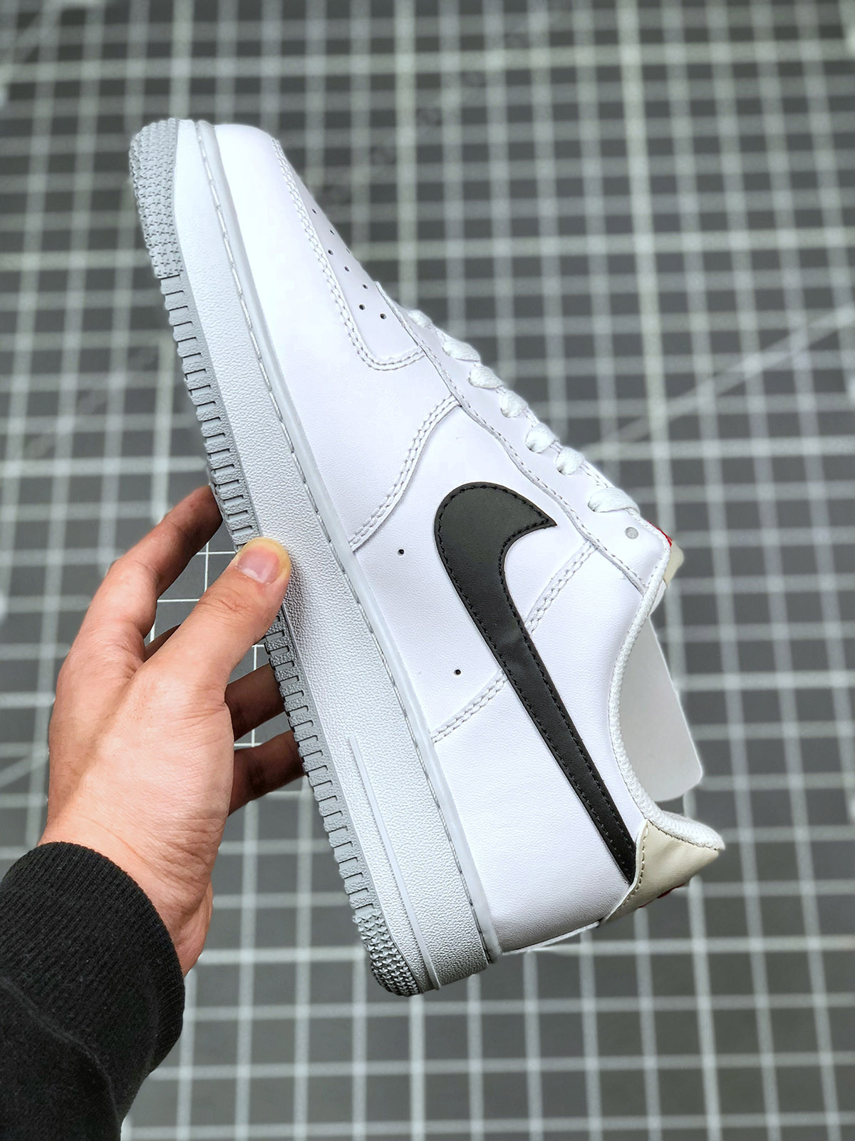 Nike Air Force 1 Low White/Black-Light Bone-Ember Glow For Sale