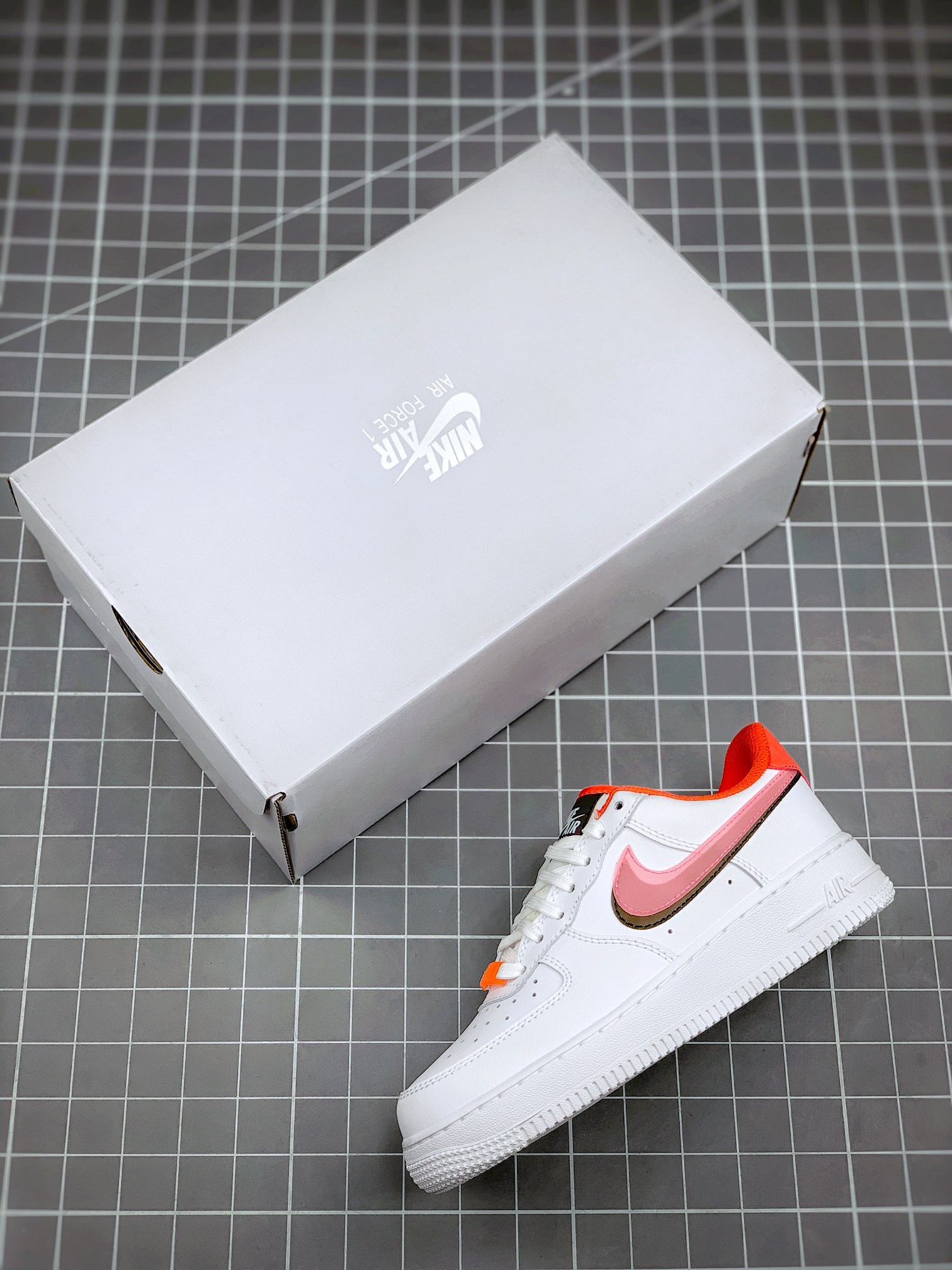 Nike Air Force 1 Low White/Black/Bright Crimson For Sale