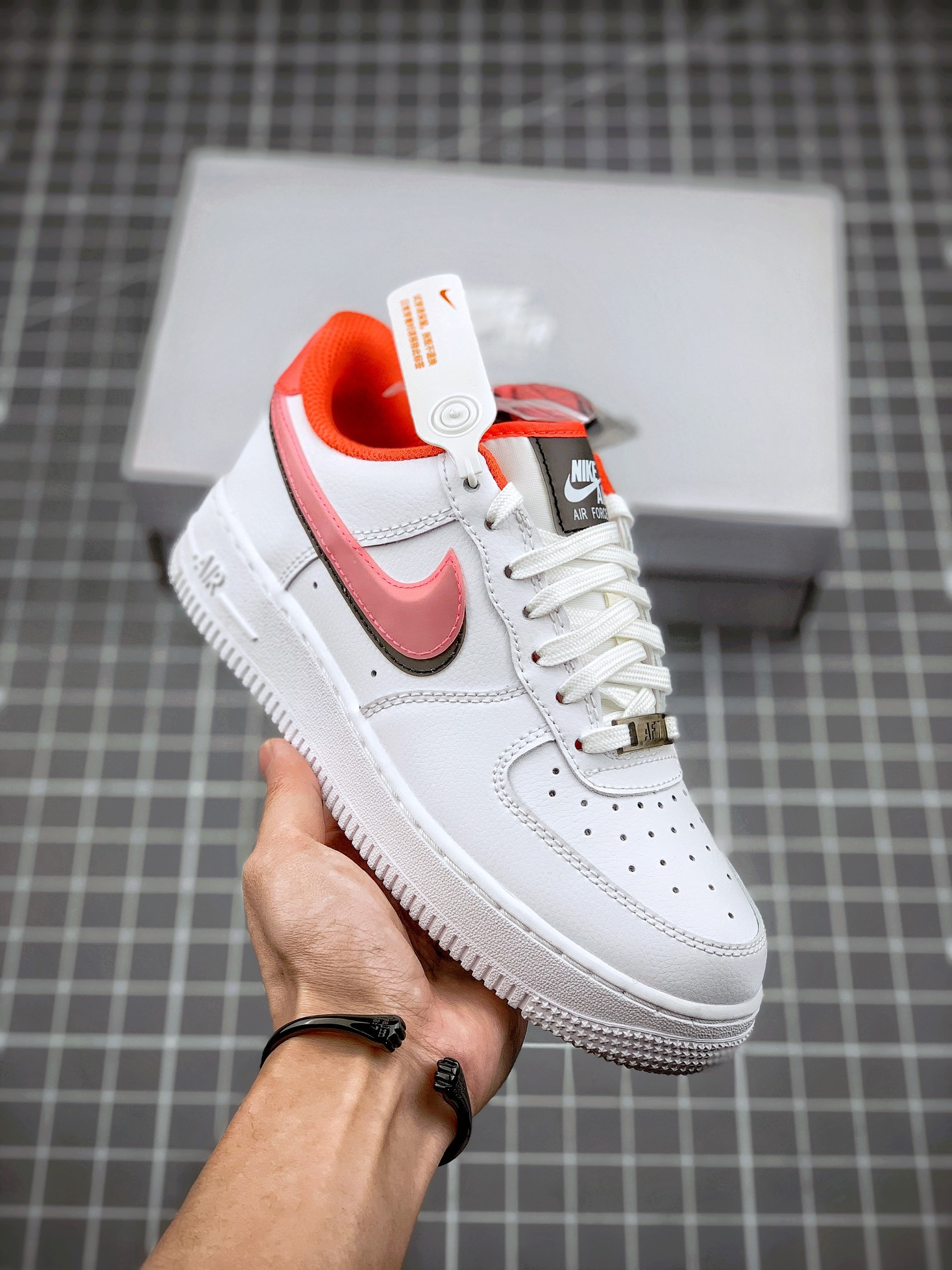 Nike Air Force 1 Low White/Black/Bright Crimson For Sale