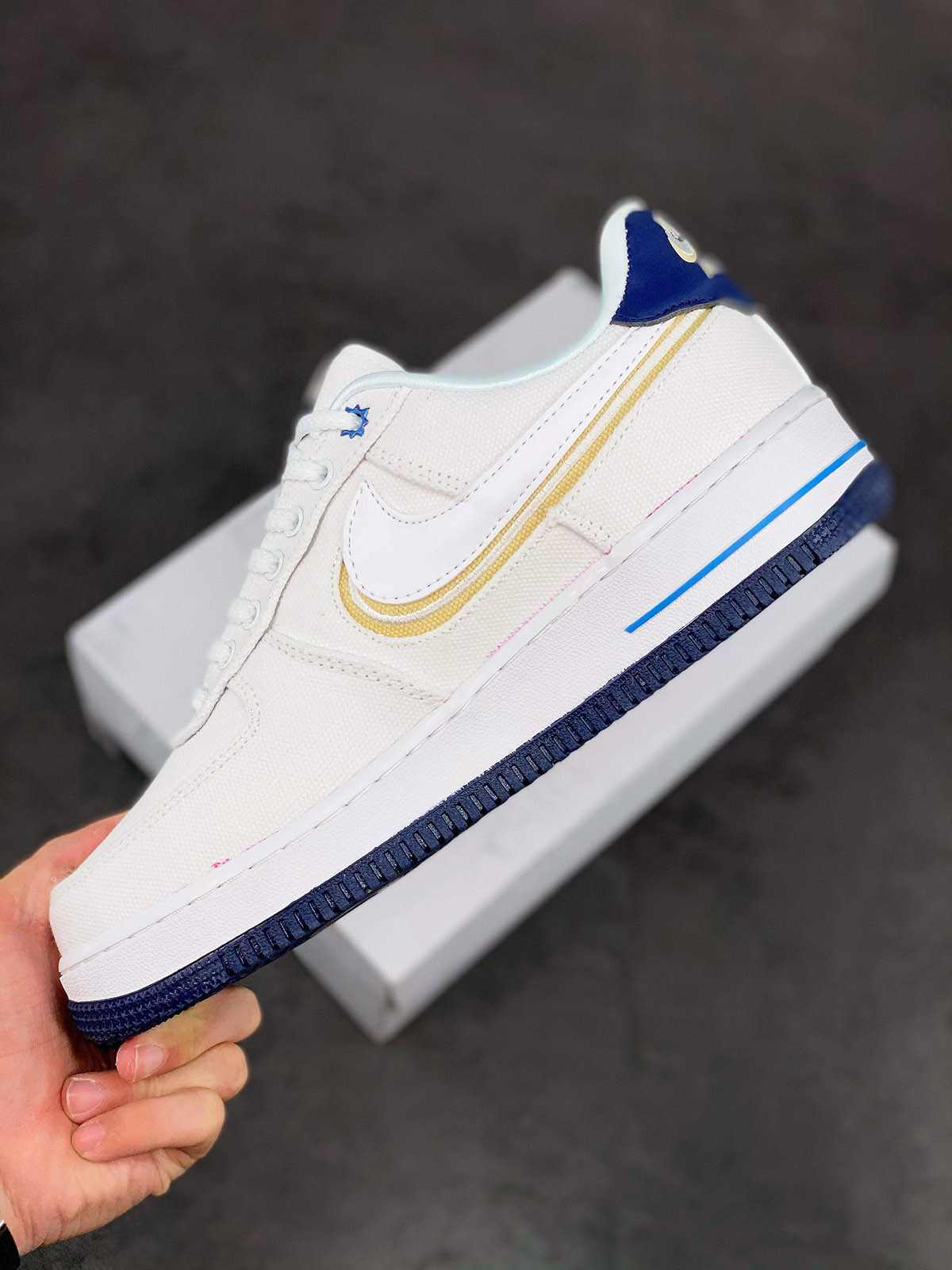 Nike Air Force 1 Low White/Blue Void For Sale