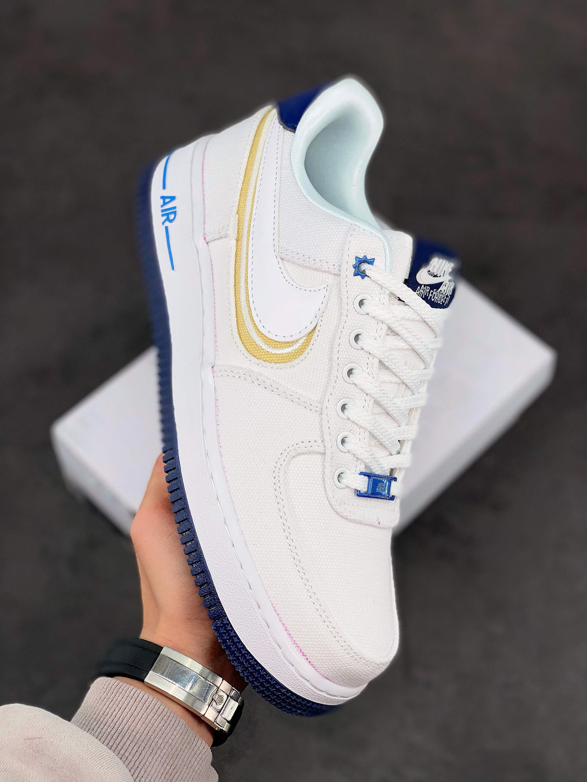 Nike Air Force 1 Low White/Blue Void For Sale