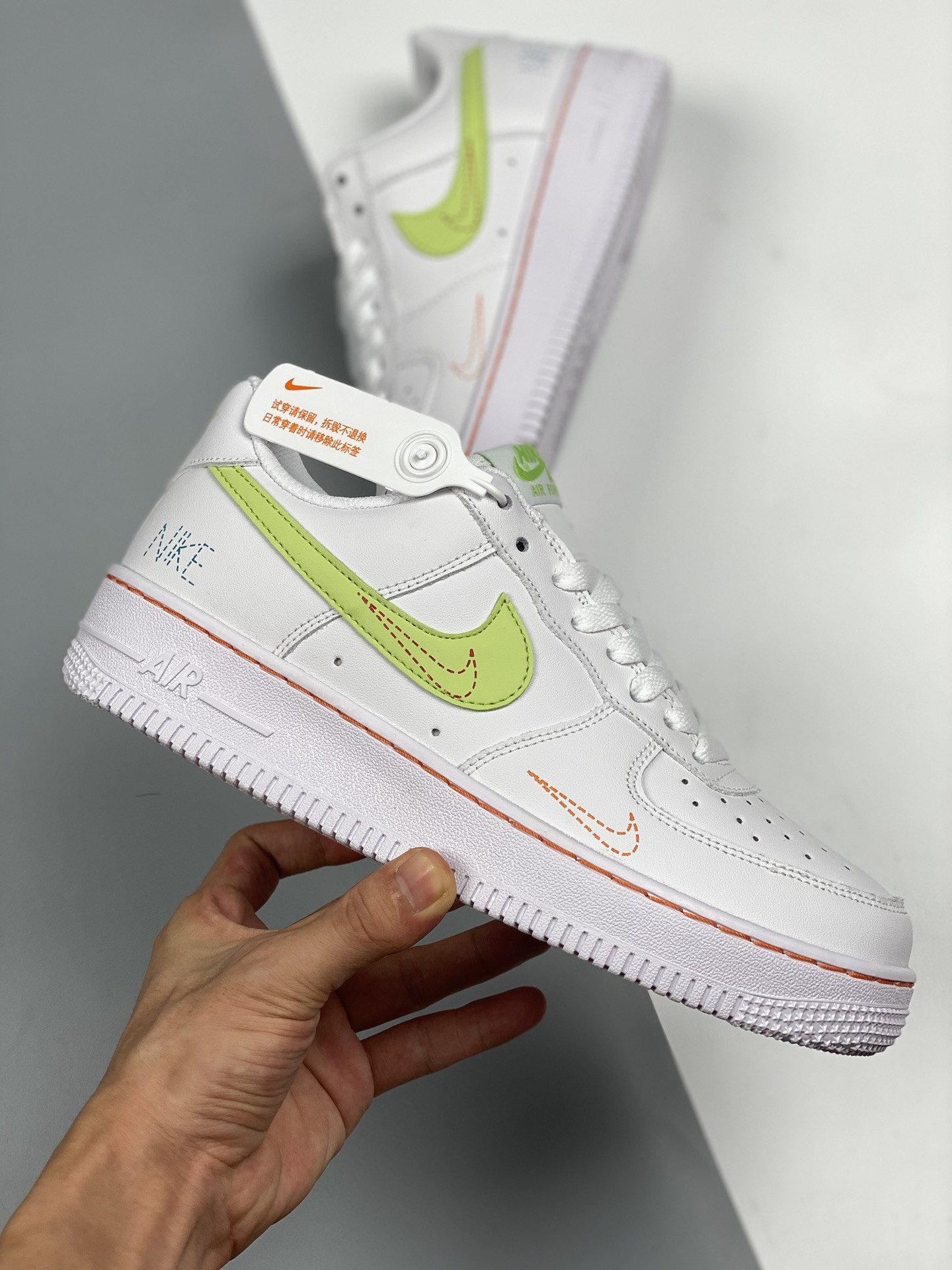 Nike Air Force 1 Low White/Bright Crimson-Light Photo Blue-Lime Ice For Sale
