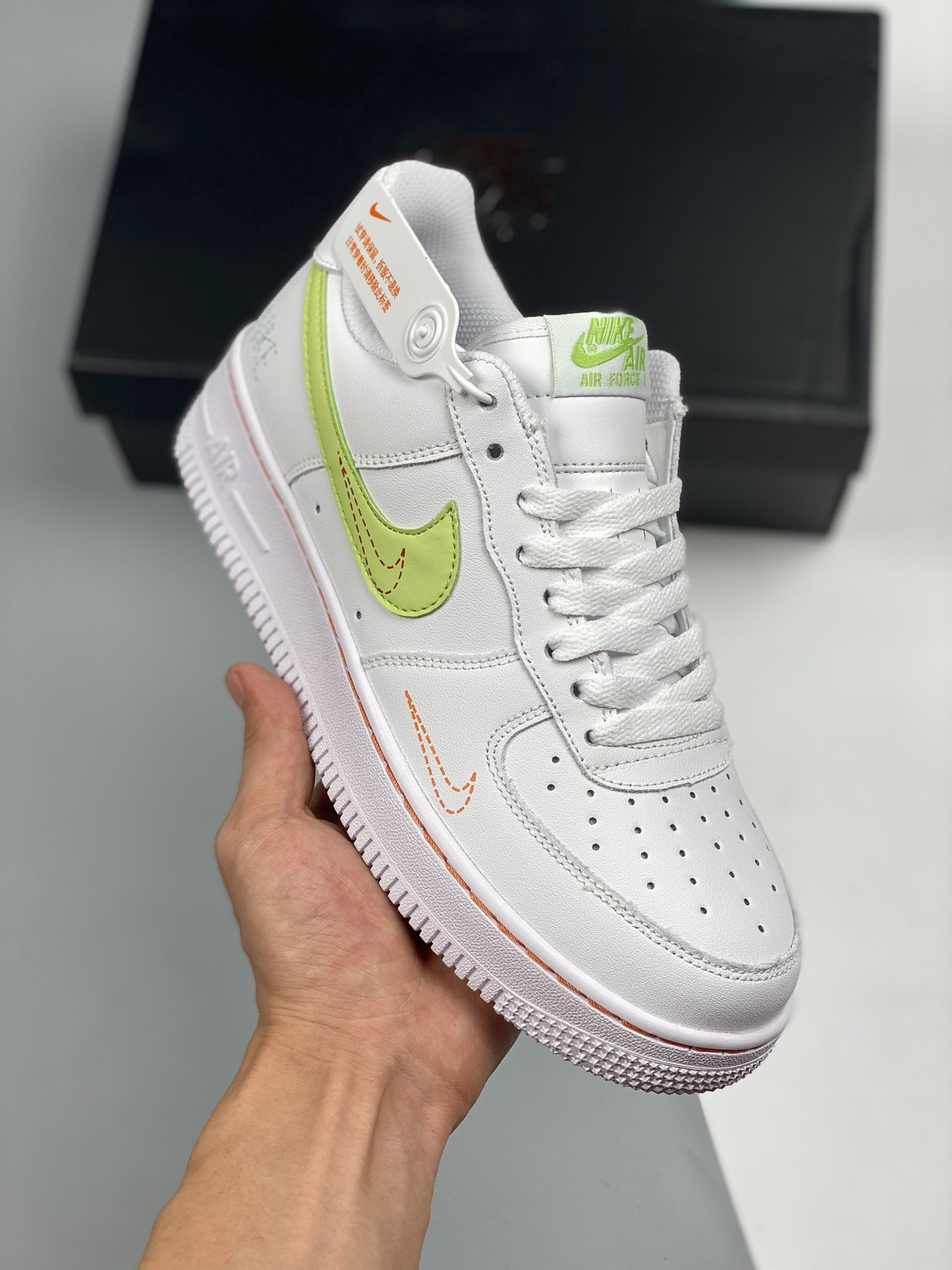 Nike Air Force 1 Low White/Bright Crimson-Light Photo Blue-Lime Ice For Sale