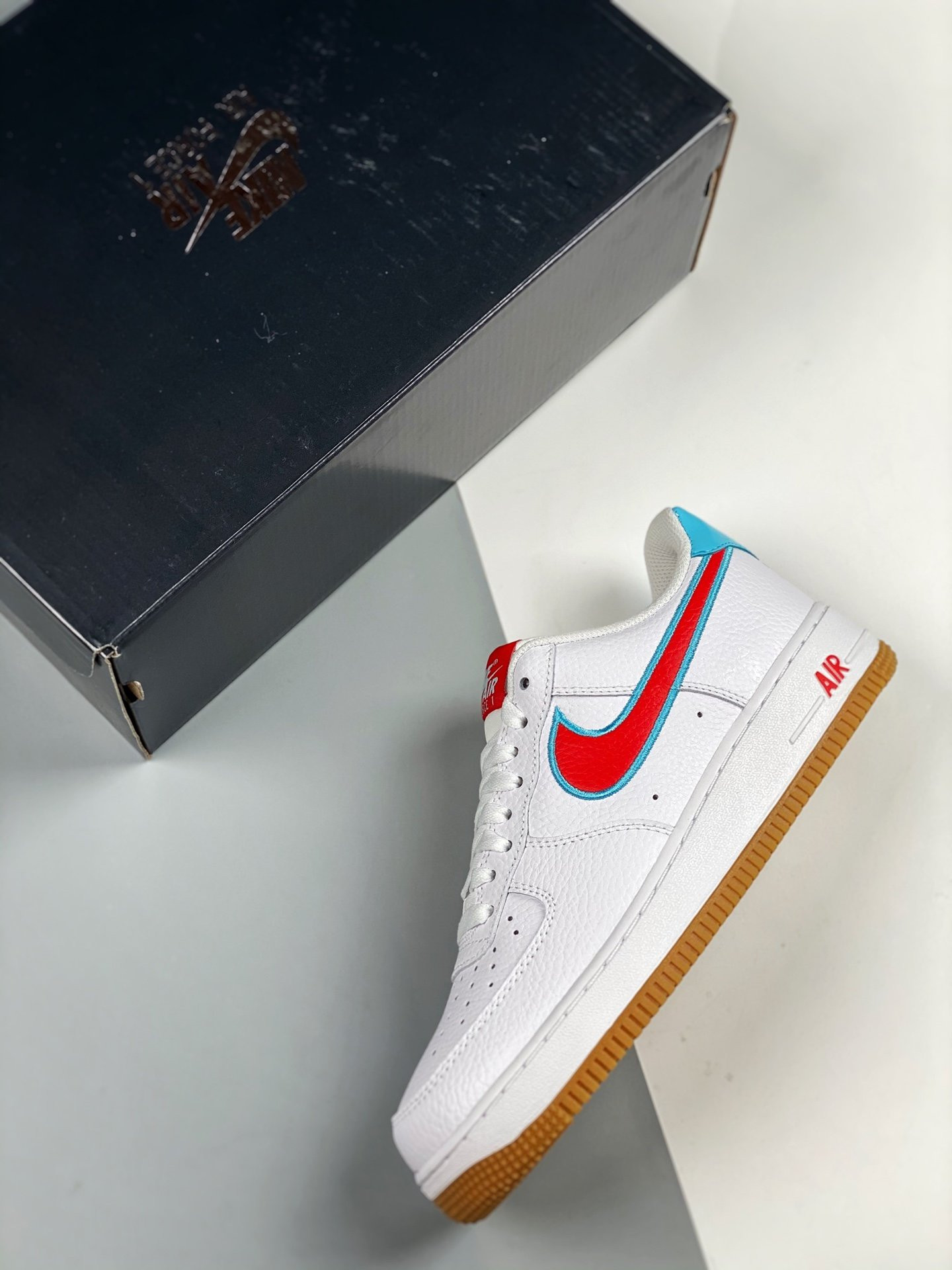 Nike Air Force 1 Low White/Chile Red-Glacier Ice For Sale