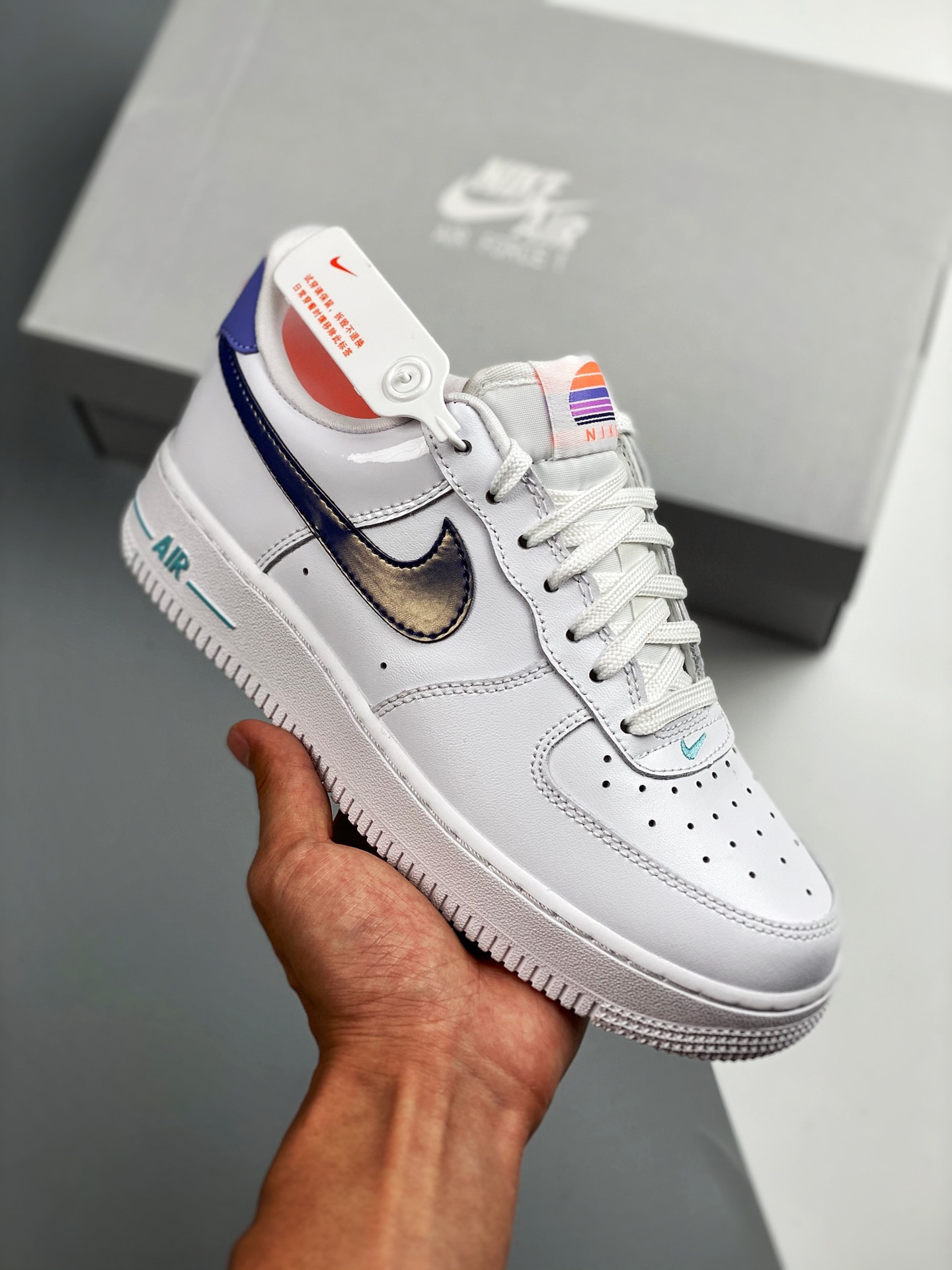 Nike Air Force 1 Low White/Light Thistle-Copa-Dark Purple Dust For Sale