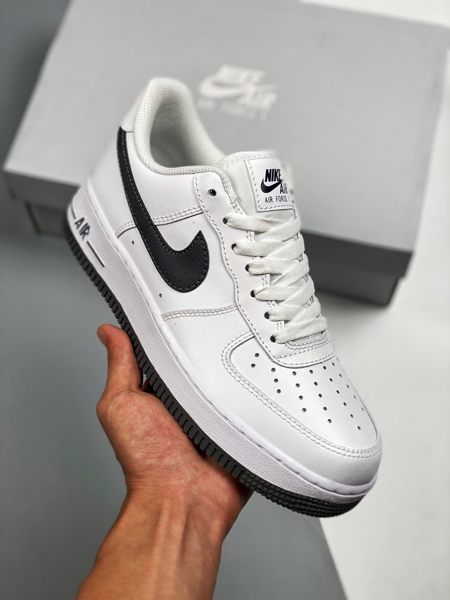 Nike Air Force 1 Low White/Obsidian-Iron Grey For Sale