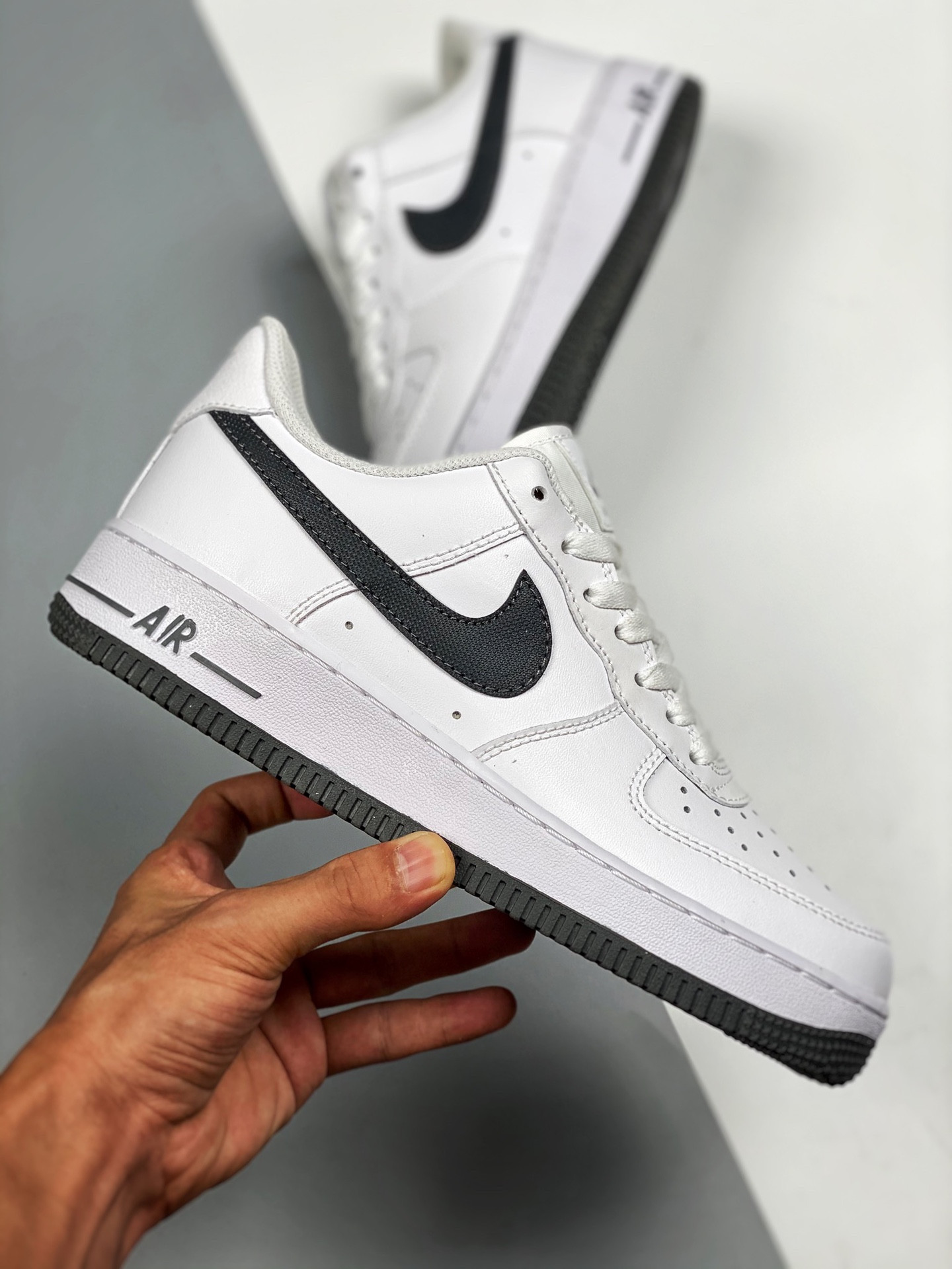 Nike Air Force 1 Low White/Obsidian-Iron Grey For Sale