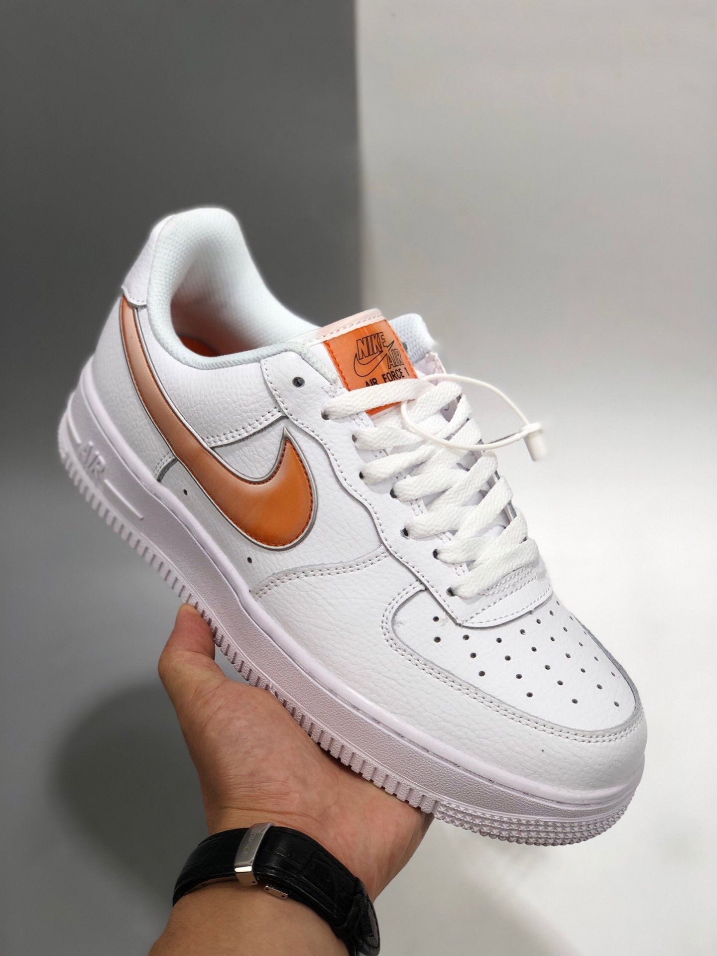 Nike Air Force 1 Low White/Orange Peel For Sale