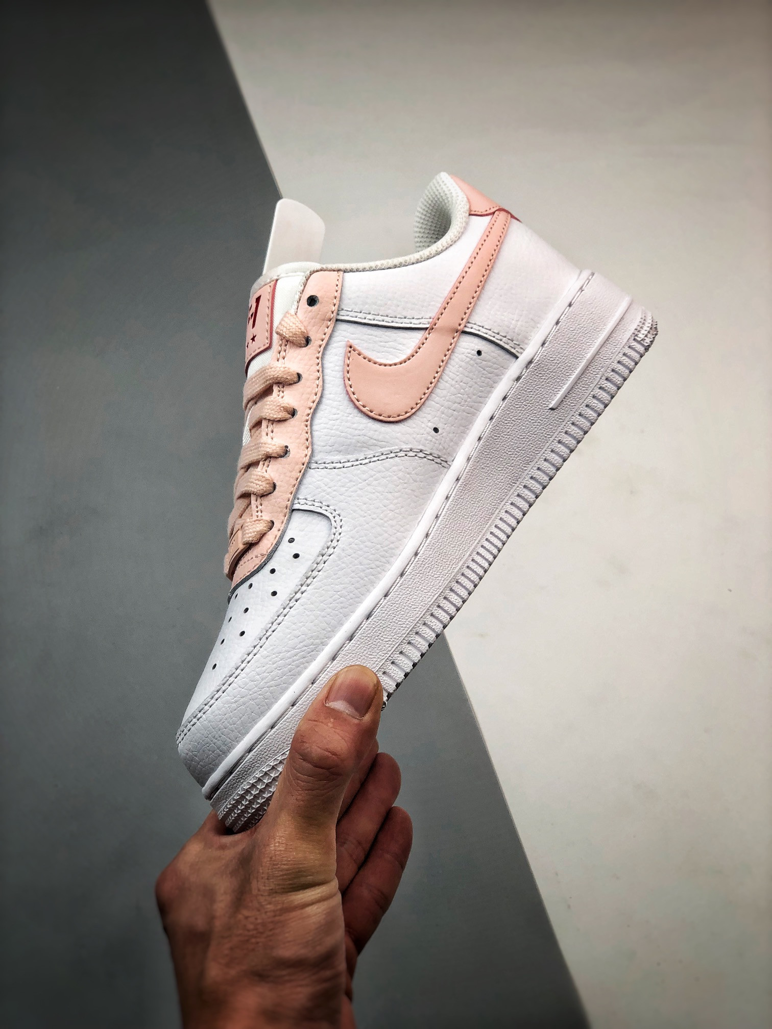 Nike Air Force 1 Low White/Pale Coral-University Red For Sale