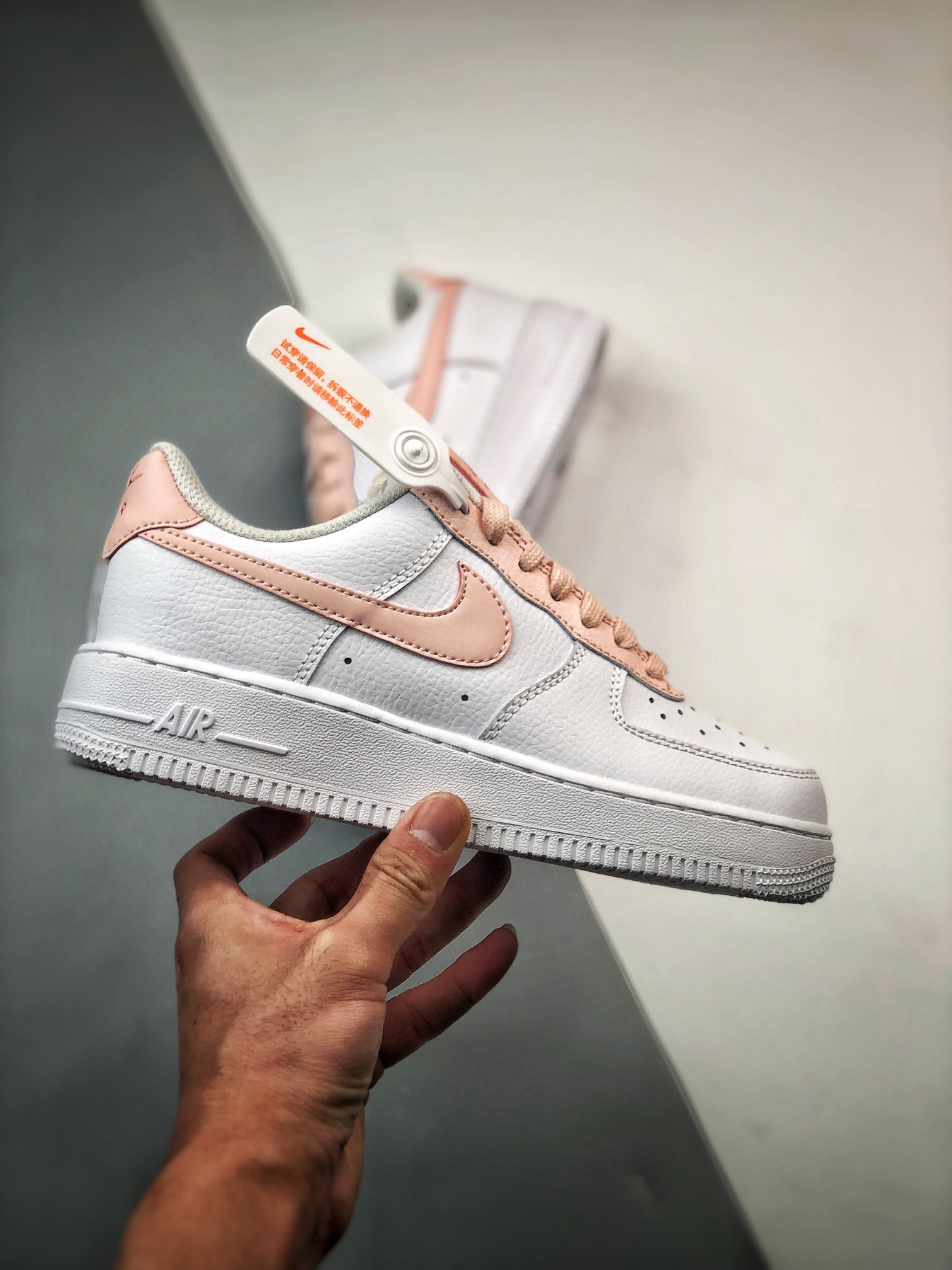 Nike Air Force 1 Low White/Pale Coral-University Red For Sale