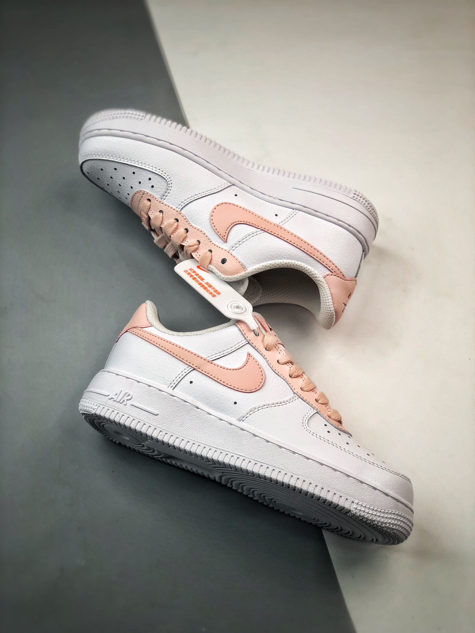 Nike Air Force 1 Low White/Pale Coral-University Red For Sale