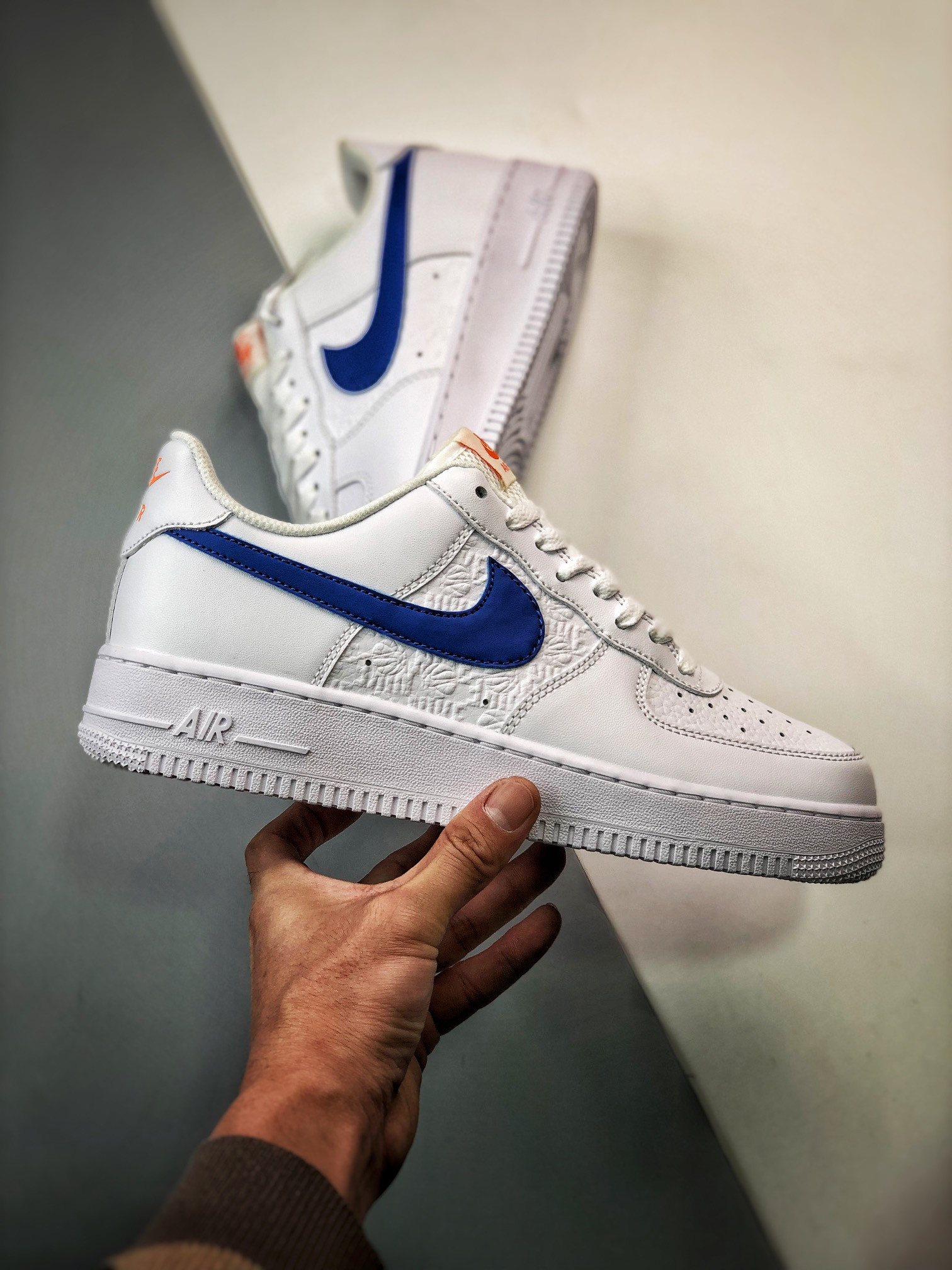 Nike Air Force 1 Low White/Picante Red-Game Royal For Sale