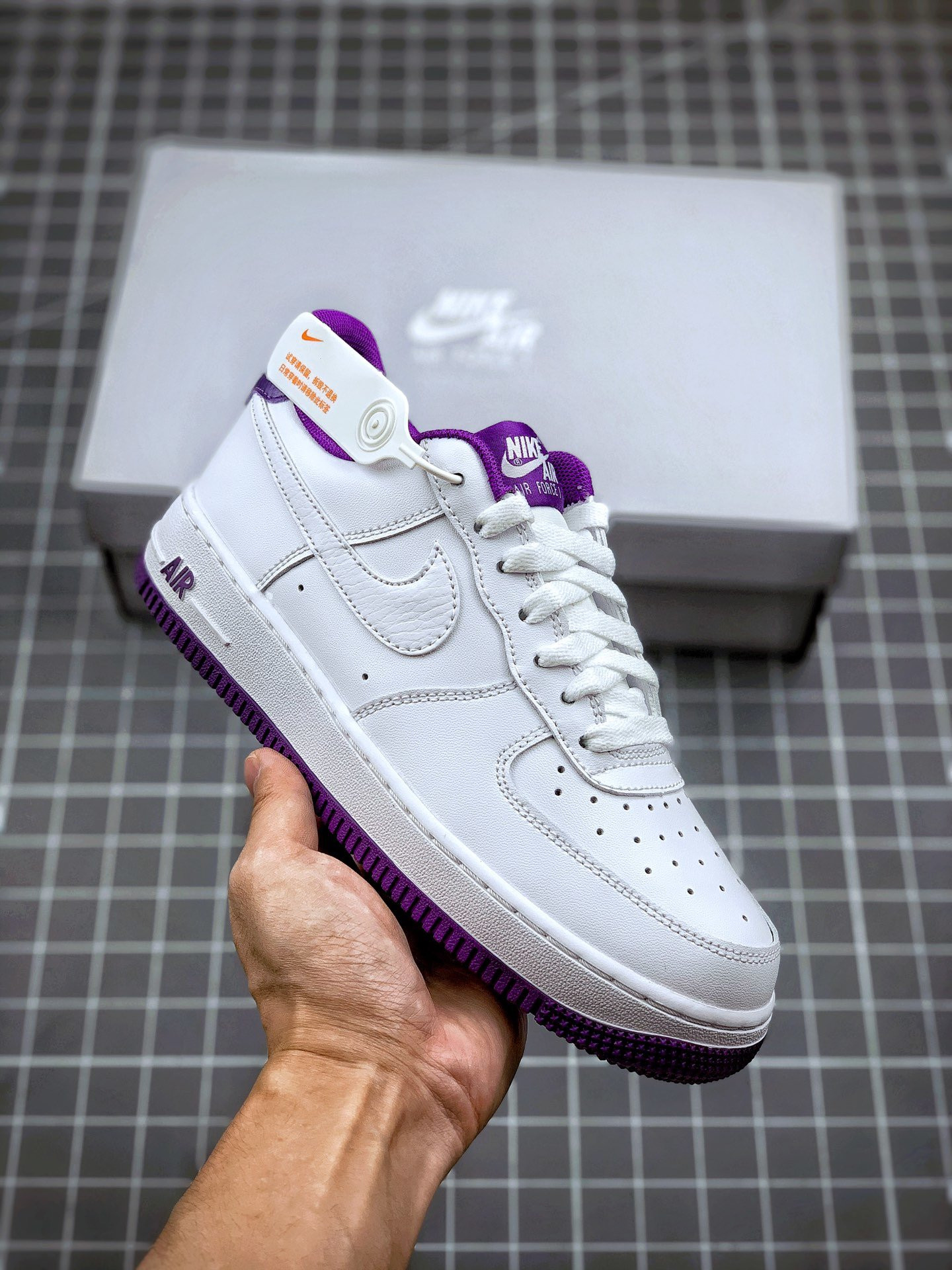 Nike Air Force 1 Low White/Voltage Purple For Sale