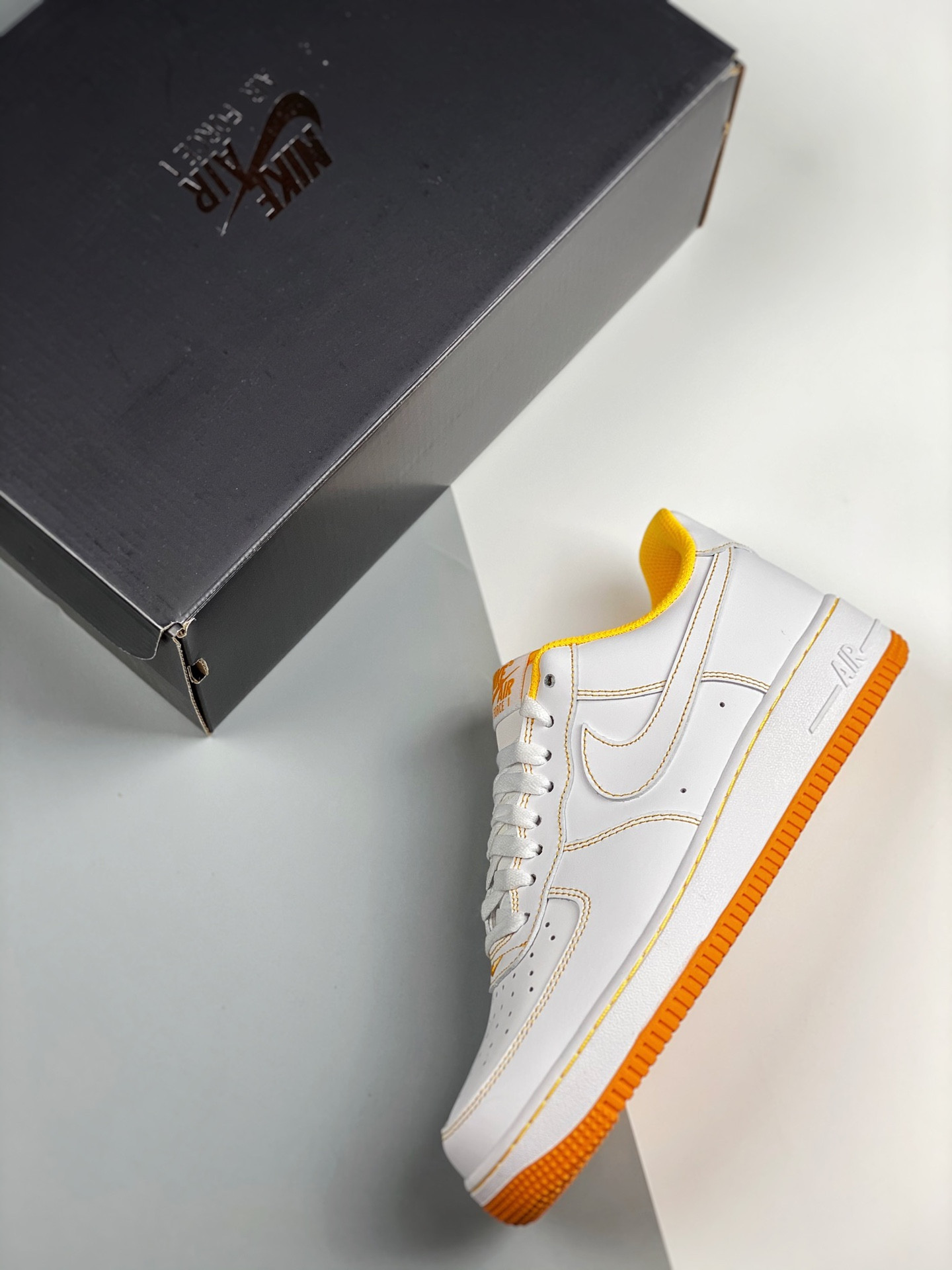 Nike Air Force 1 Low White/White-Laser Orange For Sale