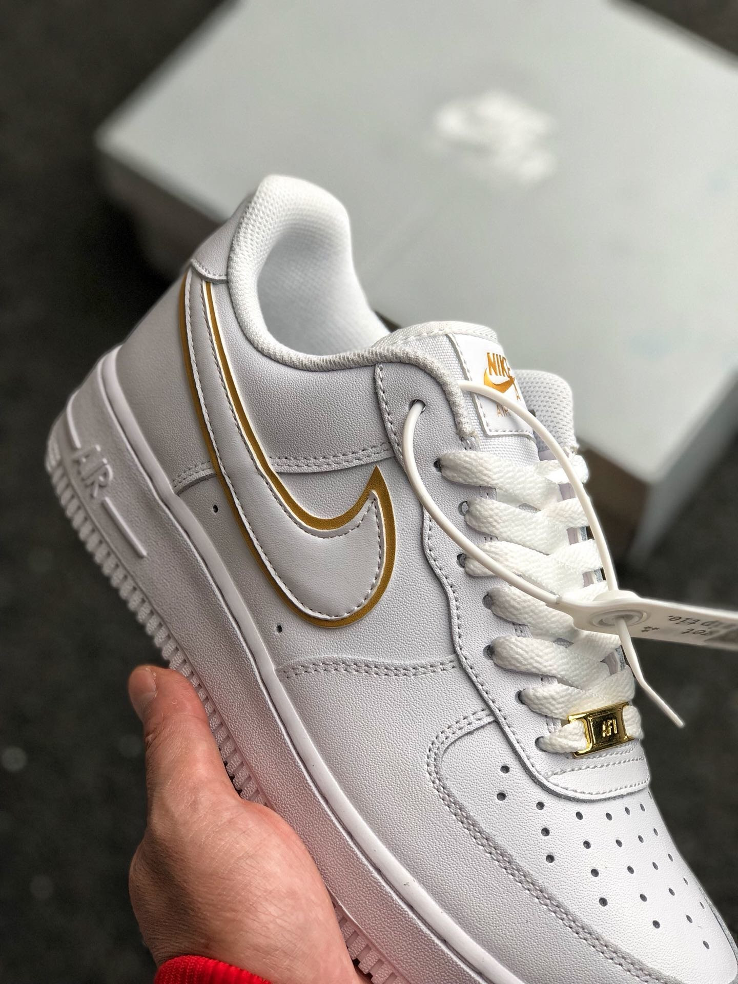 Nike Air Force 1 Low WMNS ‘Golden Swoosh’ White For Sale