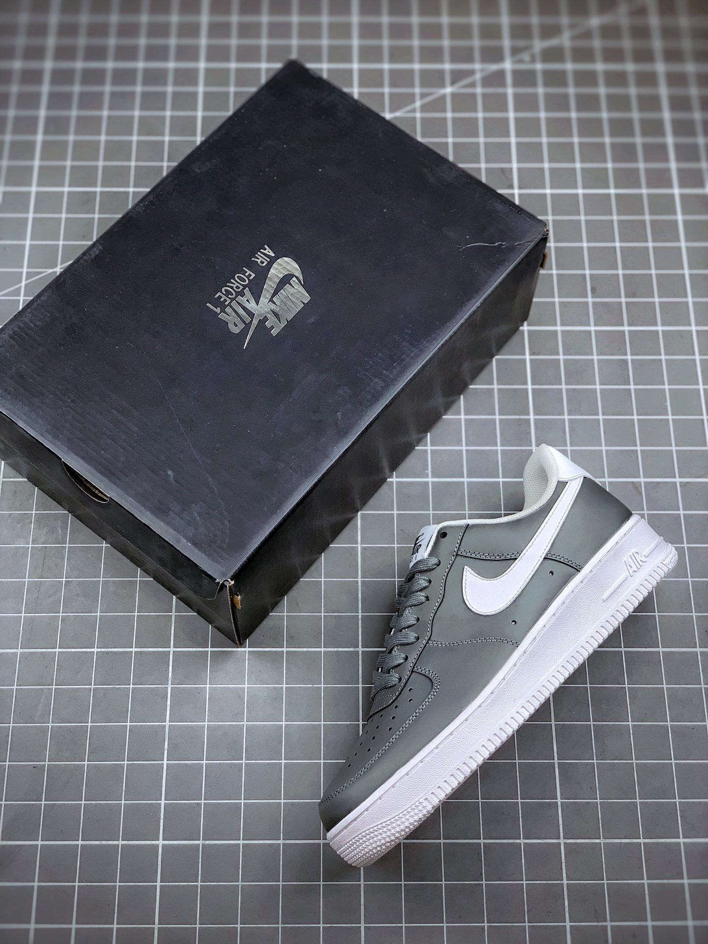 Nike Air Force 1 Low Wolf Grey/White For Sale