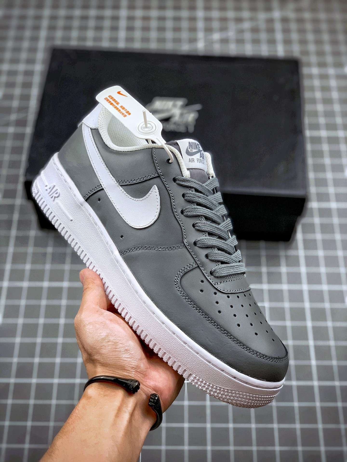 Nike Air Force 1 Low Wolf Grey/White For Sale