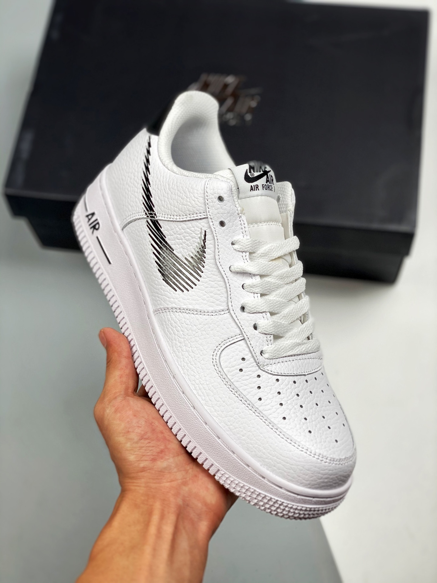 Nike Air Force 1 Low Zig Zag White Black For Sale