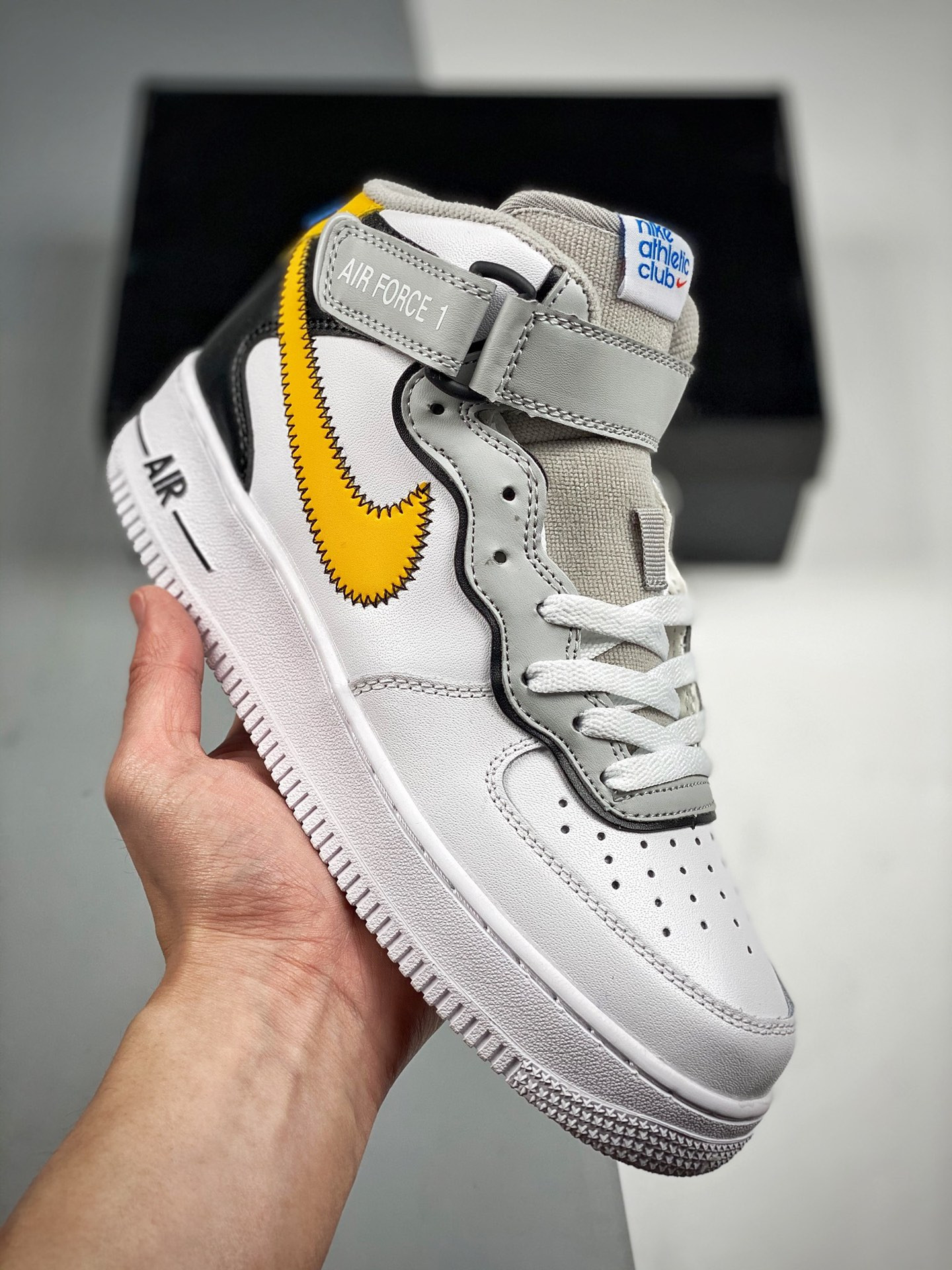 Nike Air Force 1 Mid “Athletic Club” White Grey For Sale