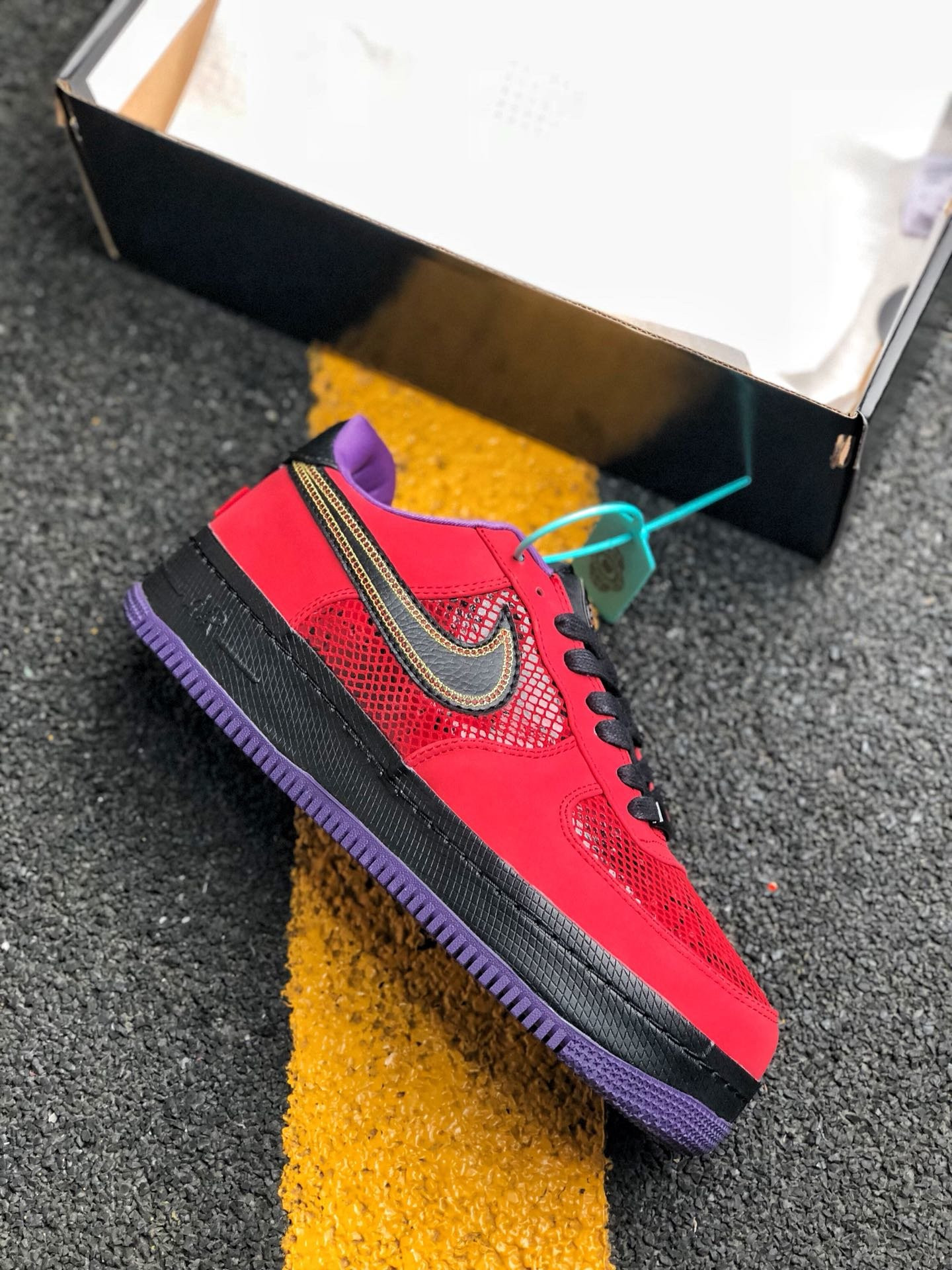Nike Air Force 1 NG CMFT Low ‘Year Of The Snake’ Red/Black-Court Purple On Sale