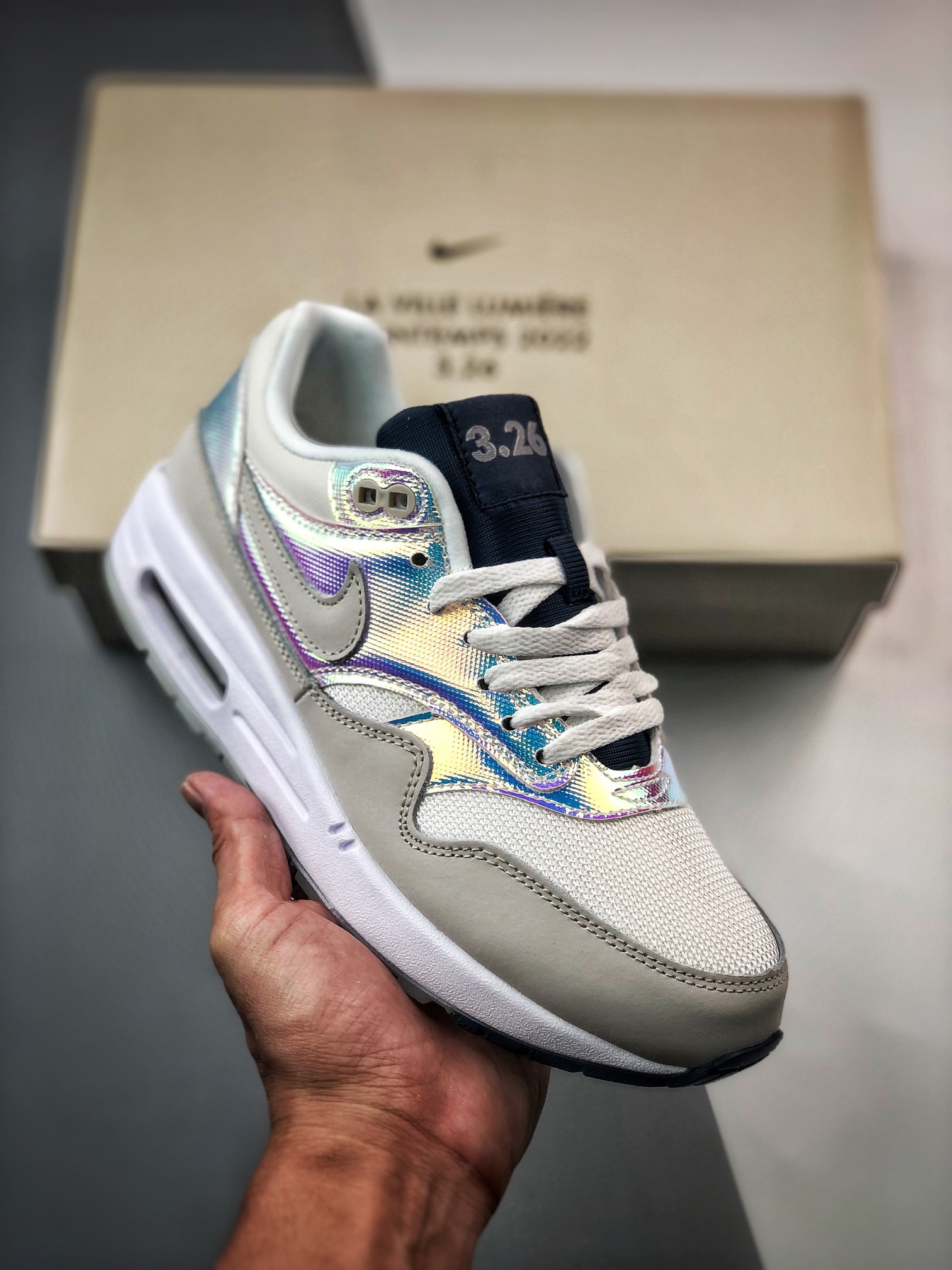 Nike Air Max 1 “La Ville Lumière” White/Neutral Grey-Metallic For Sale