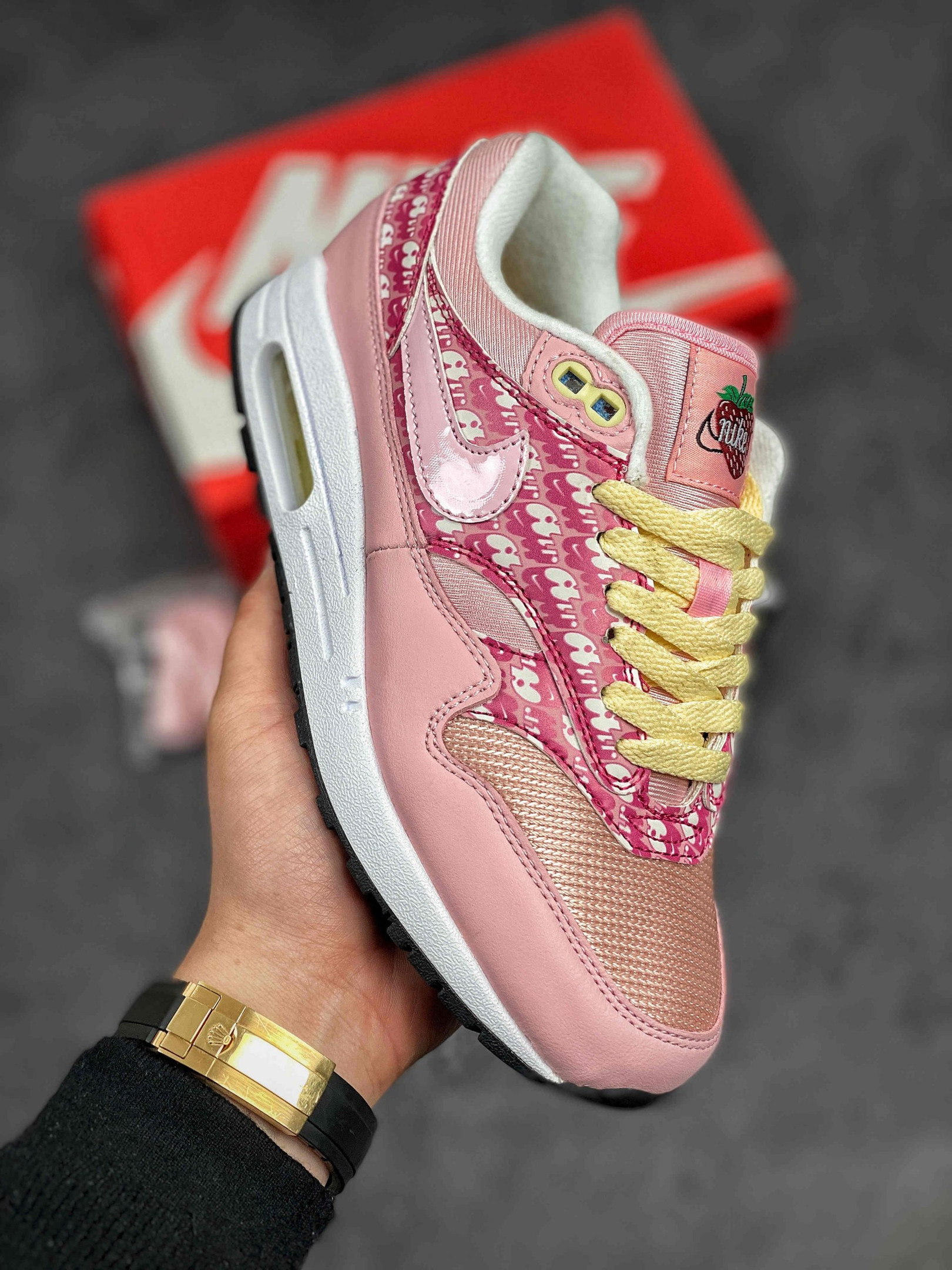 Nike Air Max 1 “Pink Lemonade” Atmosphere True White For Sale