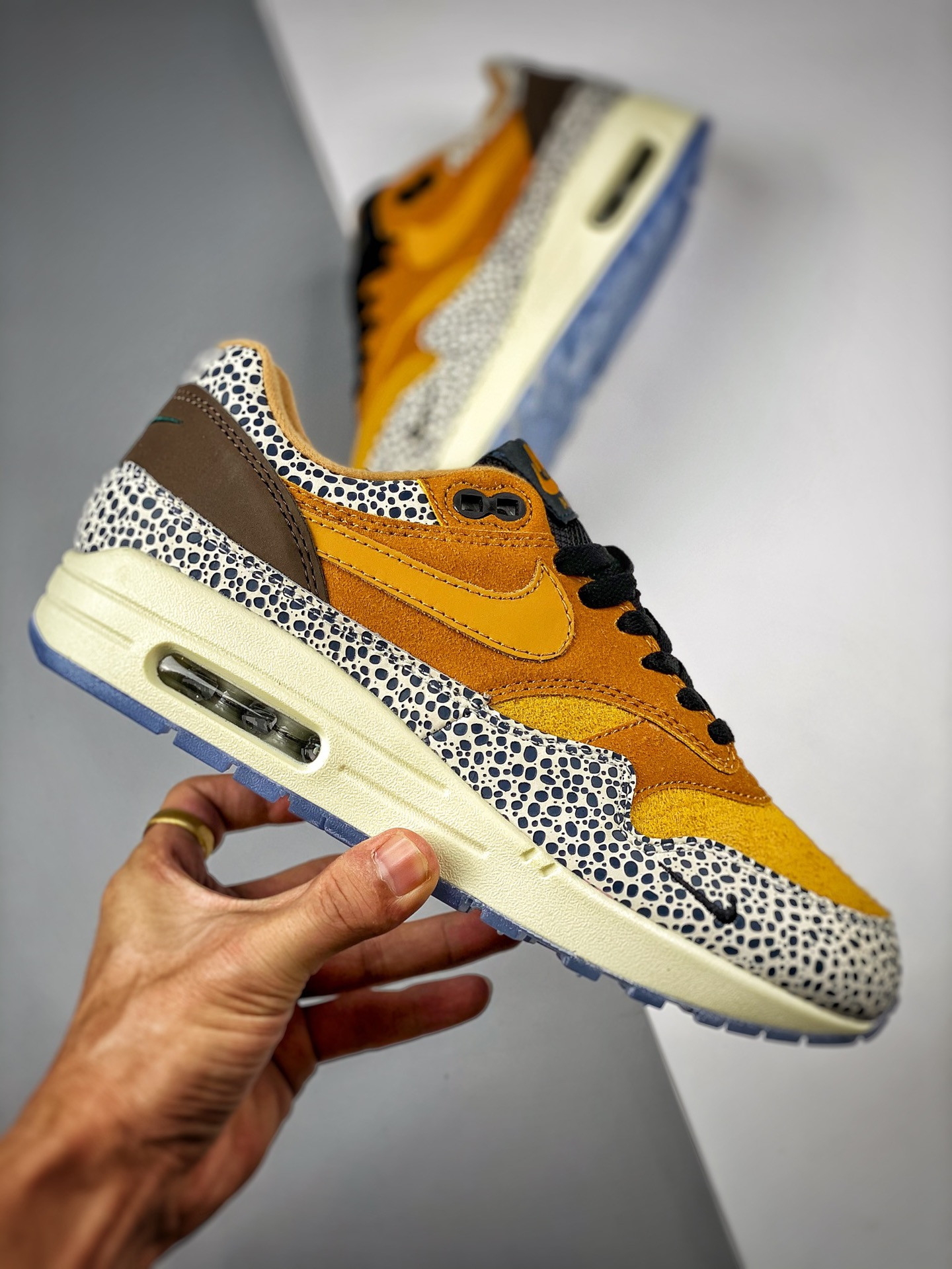 Nike Air Max 1 “Safari” Flax/Chestnut/Kumquat For Sale