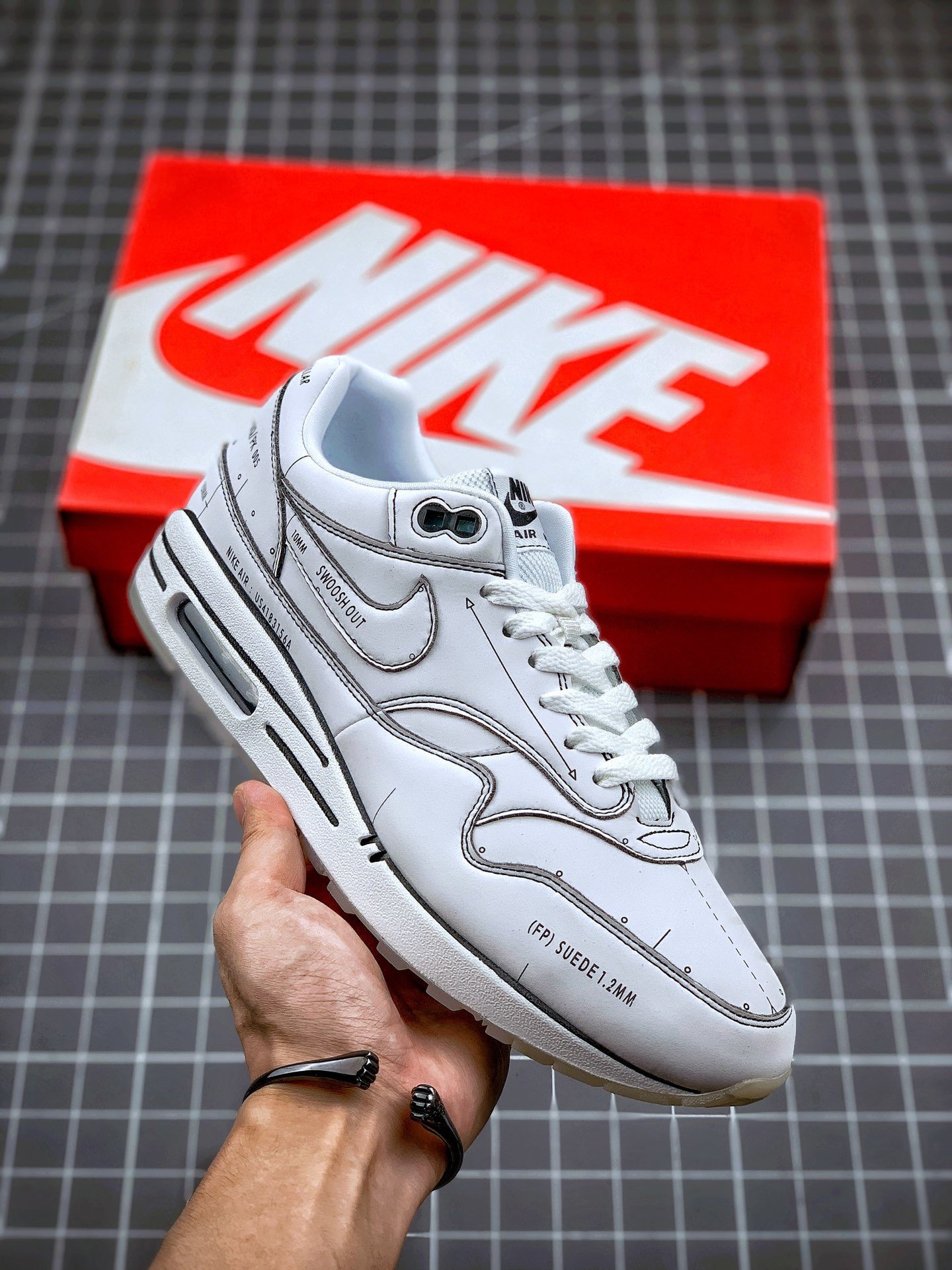 Nike Air Max 1 “Sketch To Shelf” White/Black For Sale
