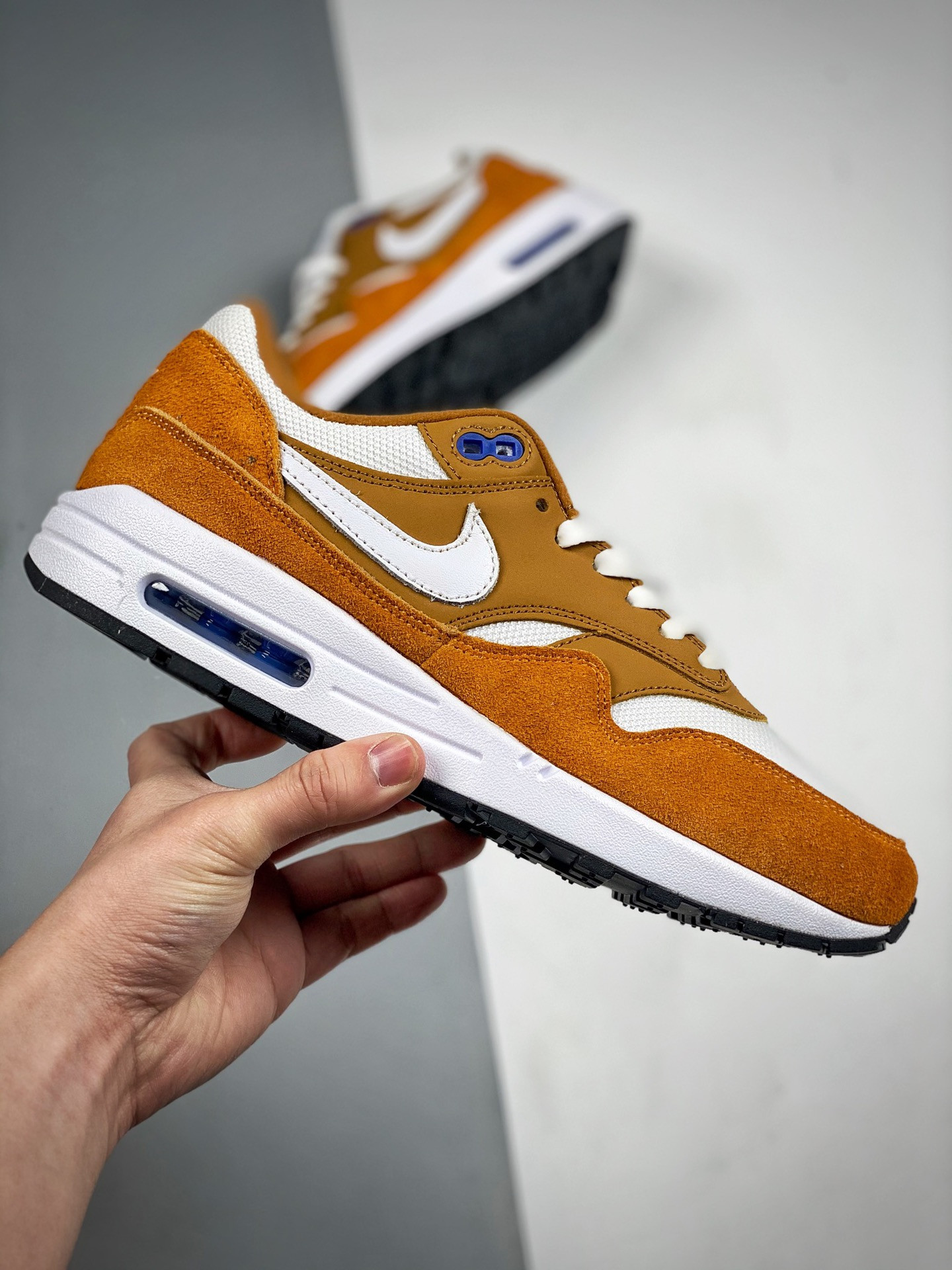 Nike Air Max 1 Dark Curry/Sport Blue/Black/True White For Sale