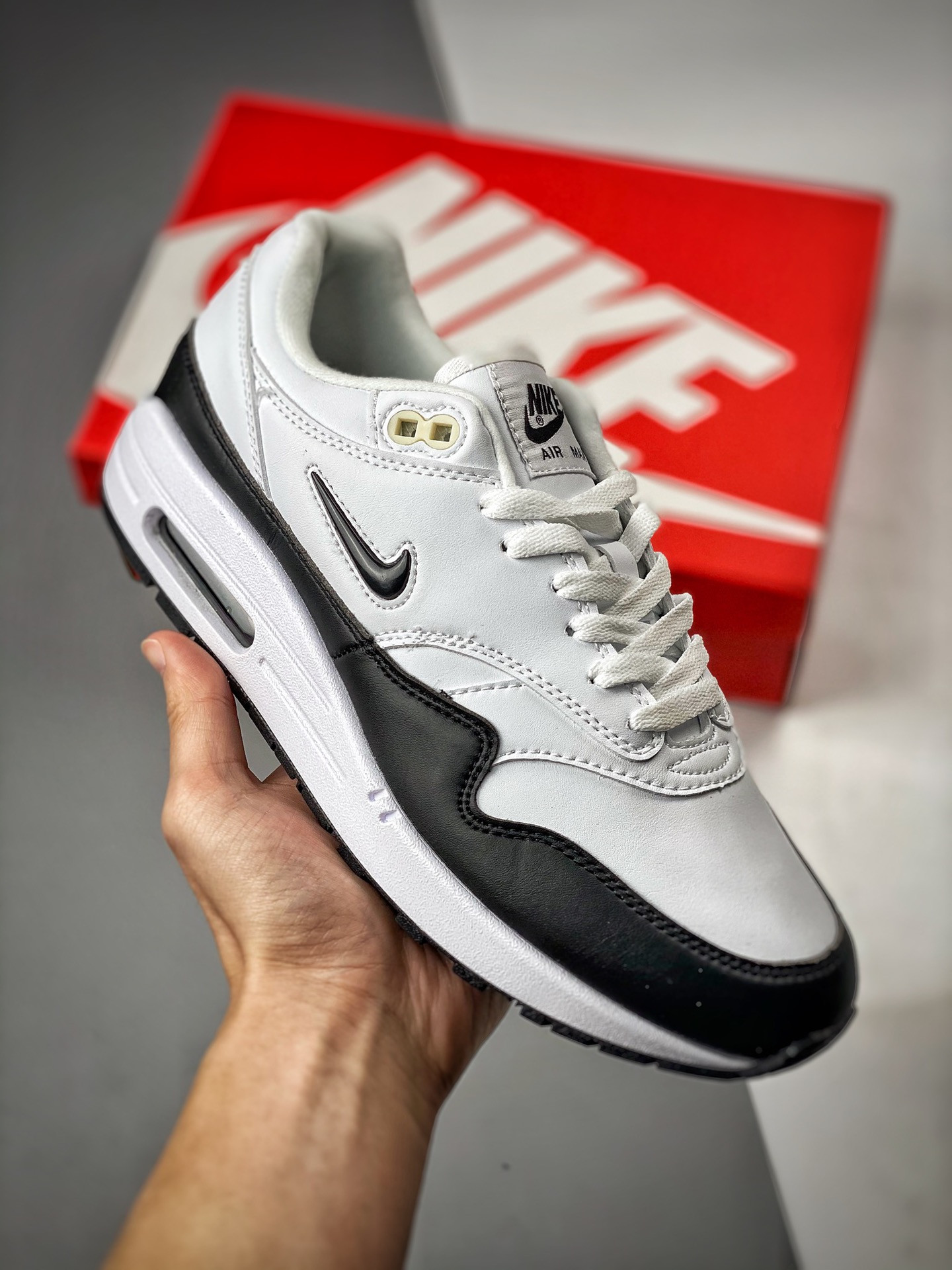 Nike Air Max 1 Jewel ‘Black/White’ For Sale