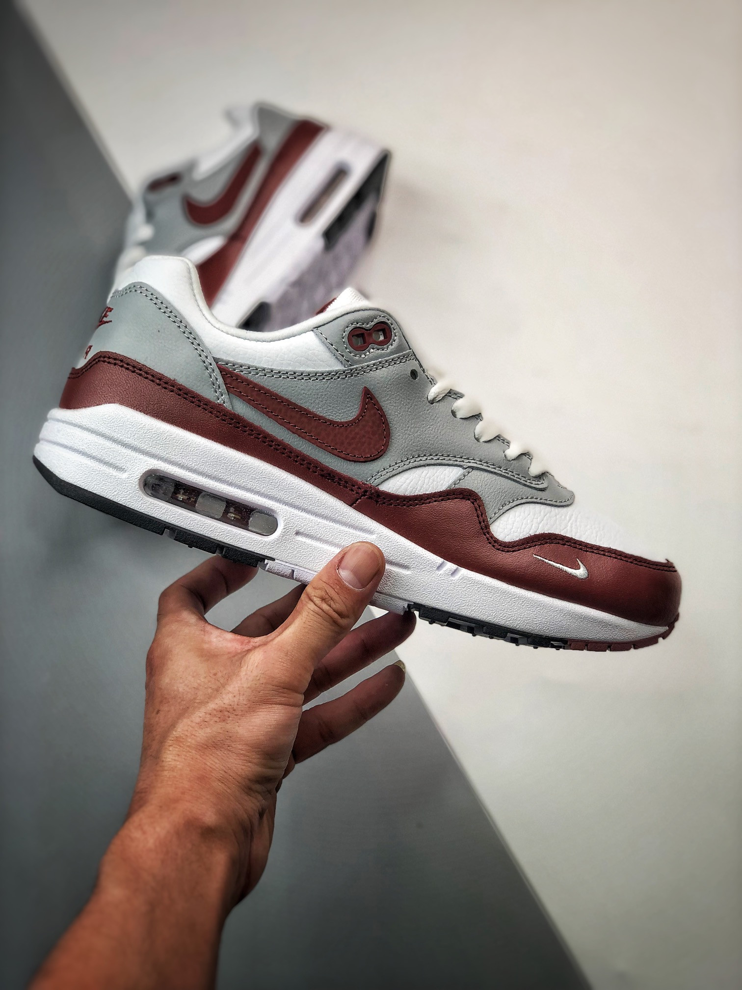 Nike Air Max 1 White/Mystic Dates-Wolf Grey-Black For Sale