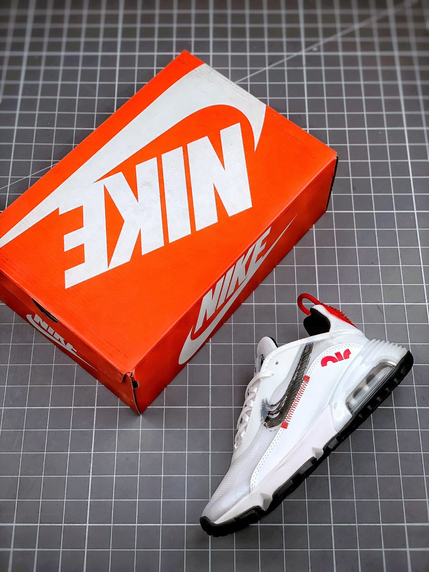 Nike Air Max 2090 “Brushstroke Swoosh” White/University Red-Black