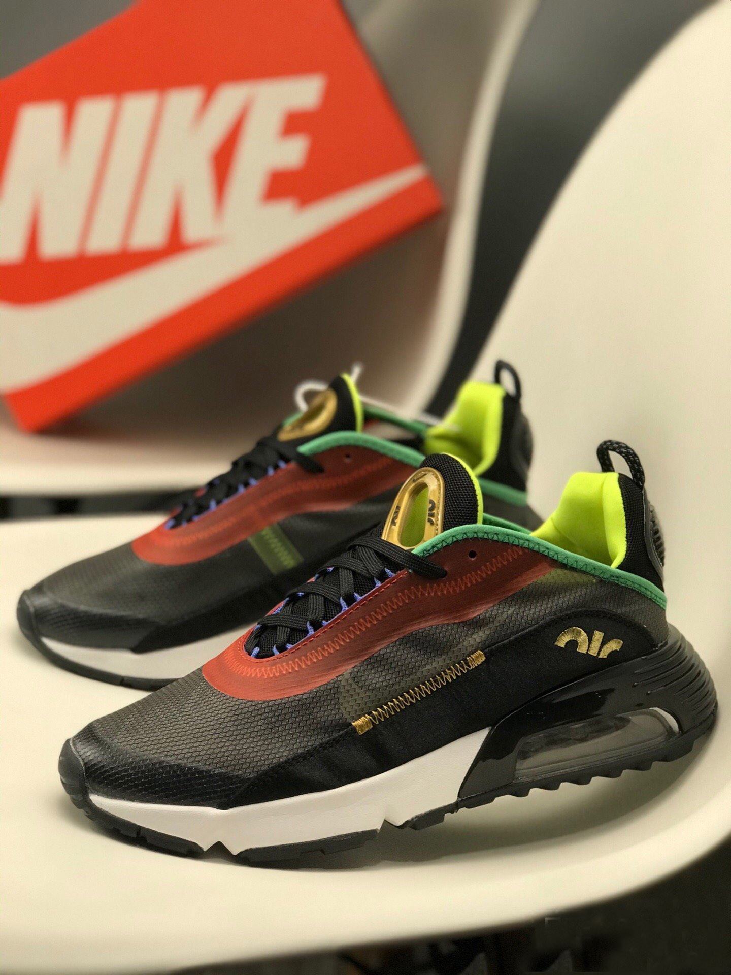 Nike Air Max 2090 “Hidden Message” Black/Metallic Gold/Racer Blue/Green Spark