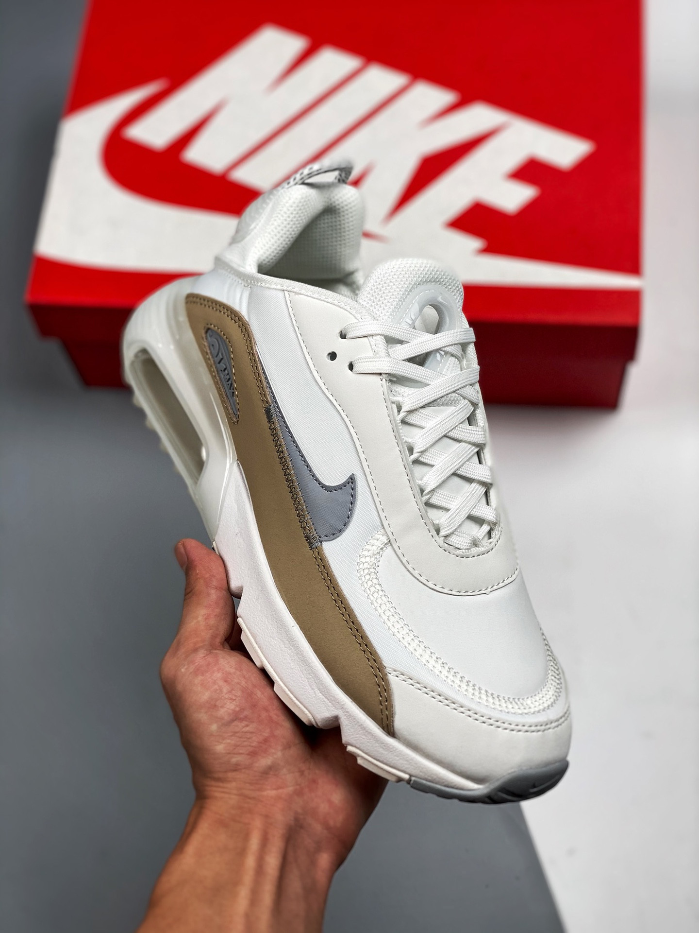 Nike Air Max 2090 White Tan Grey For Sale