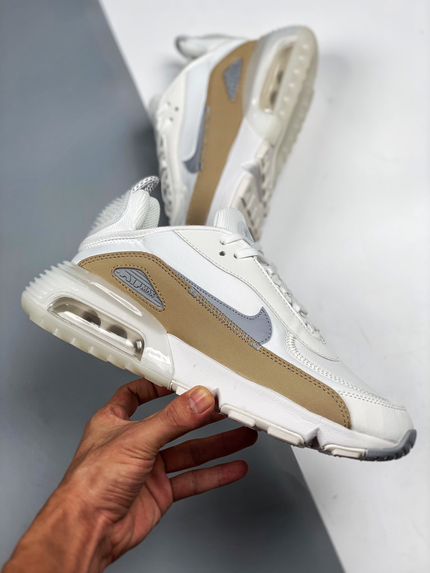 Nike Air Max 2090 White Tan Grey For Sale
