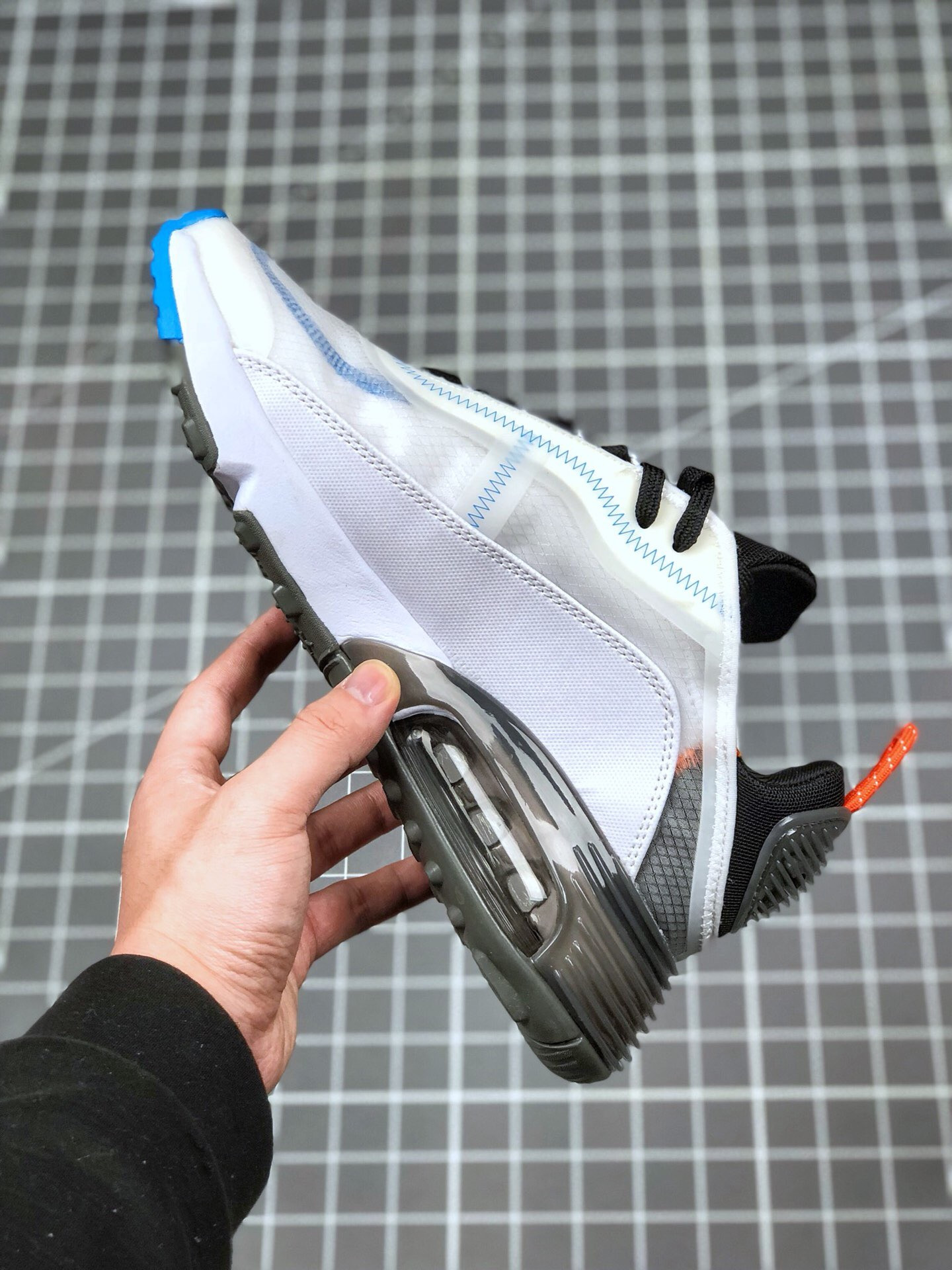 Nike Air Max 2090 White/Black-Pure Platinum-Bright Crimson On Sale