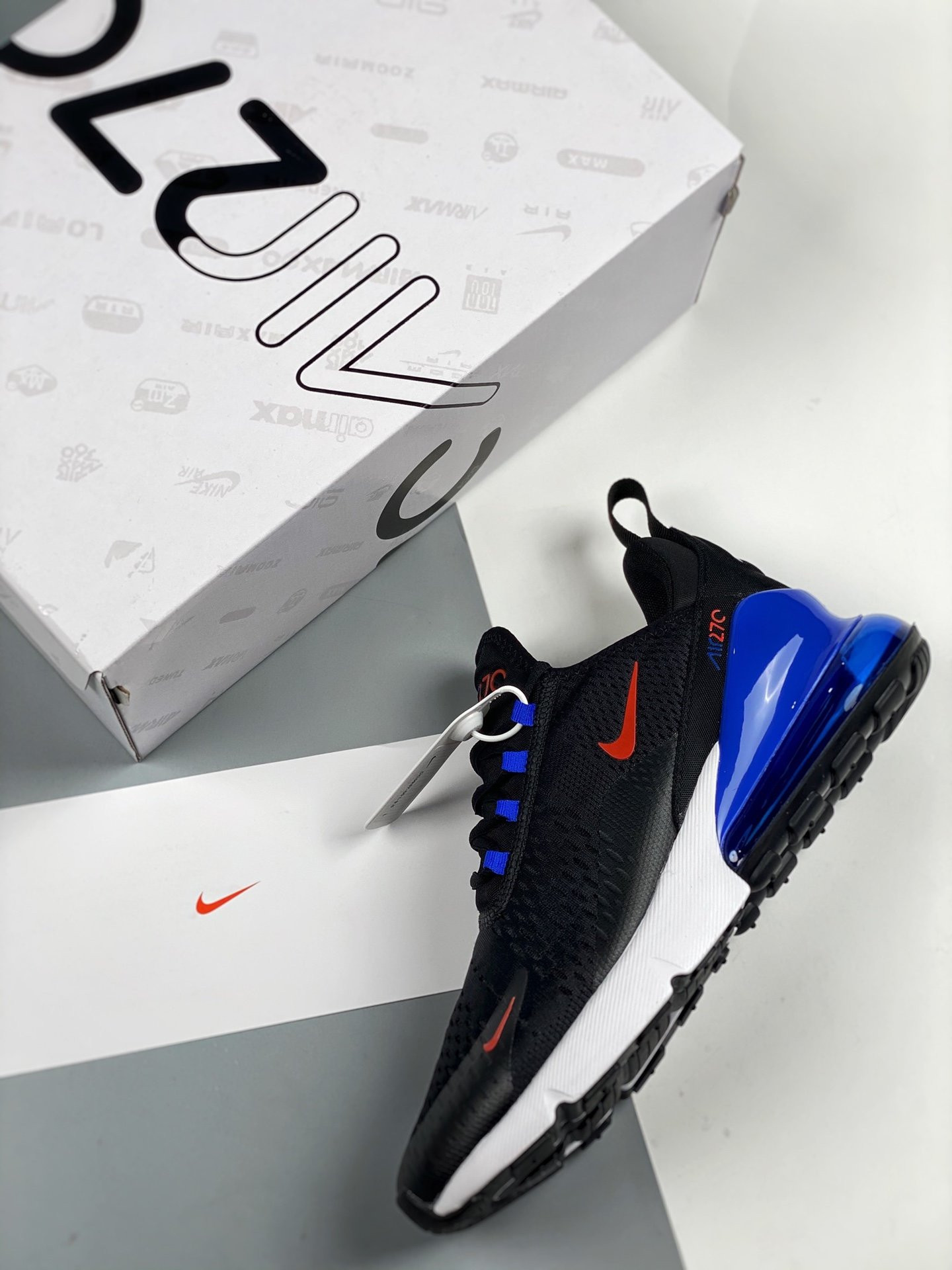 Nike Air Max 270 Black Blue For Sale