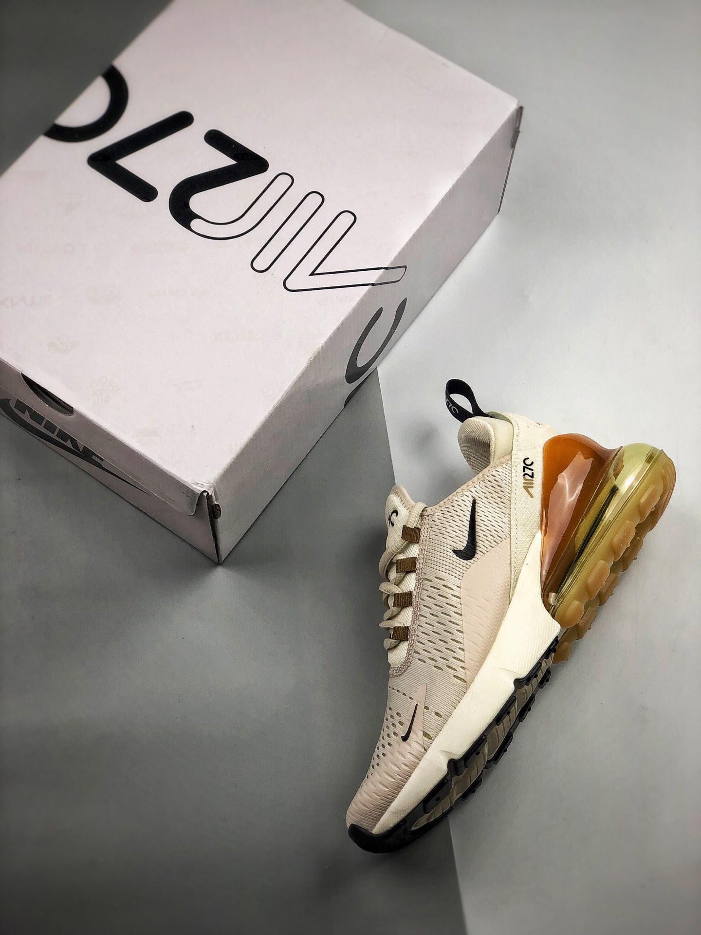 Nike Air Max 270 Light Orewood Brown/Black For Sale