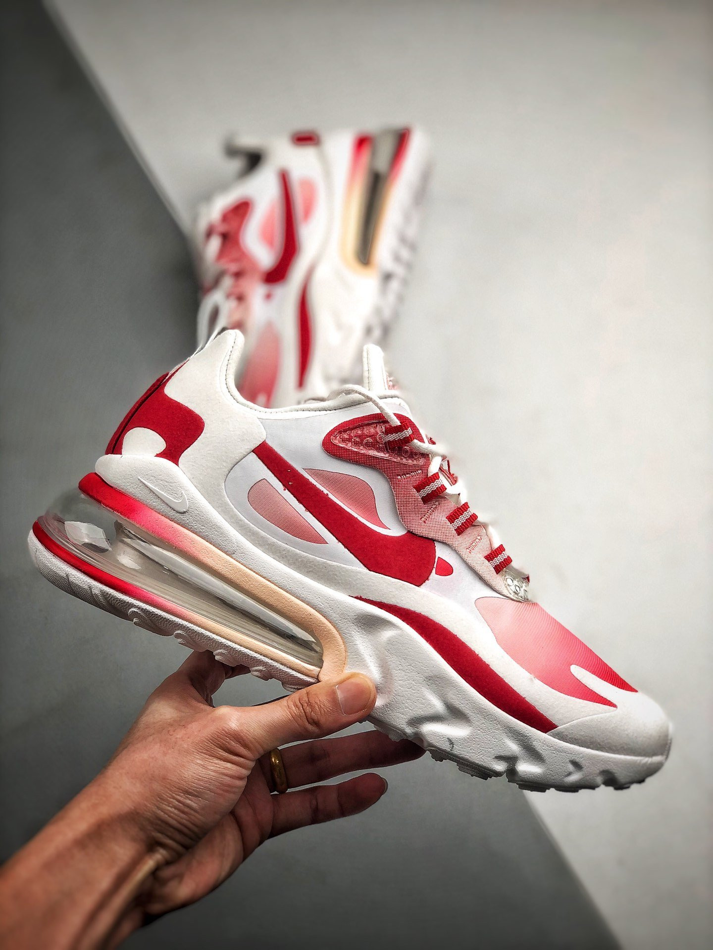 Nike Air Max 270 React “Bubble Wrap” Red Gradients For Sale