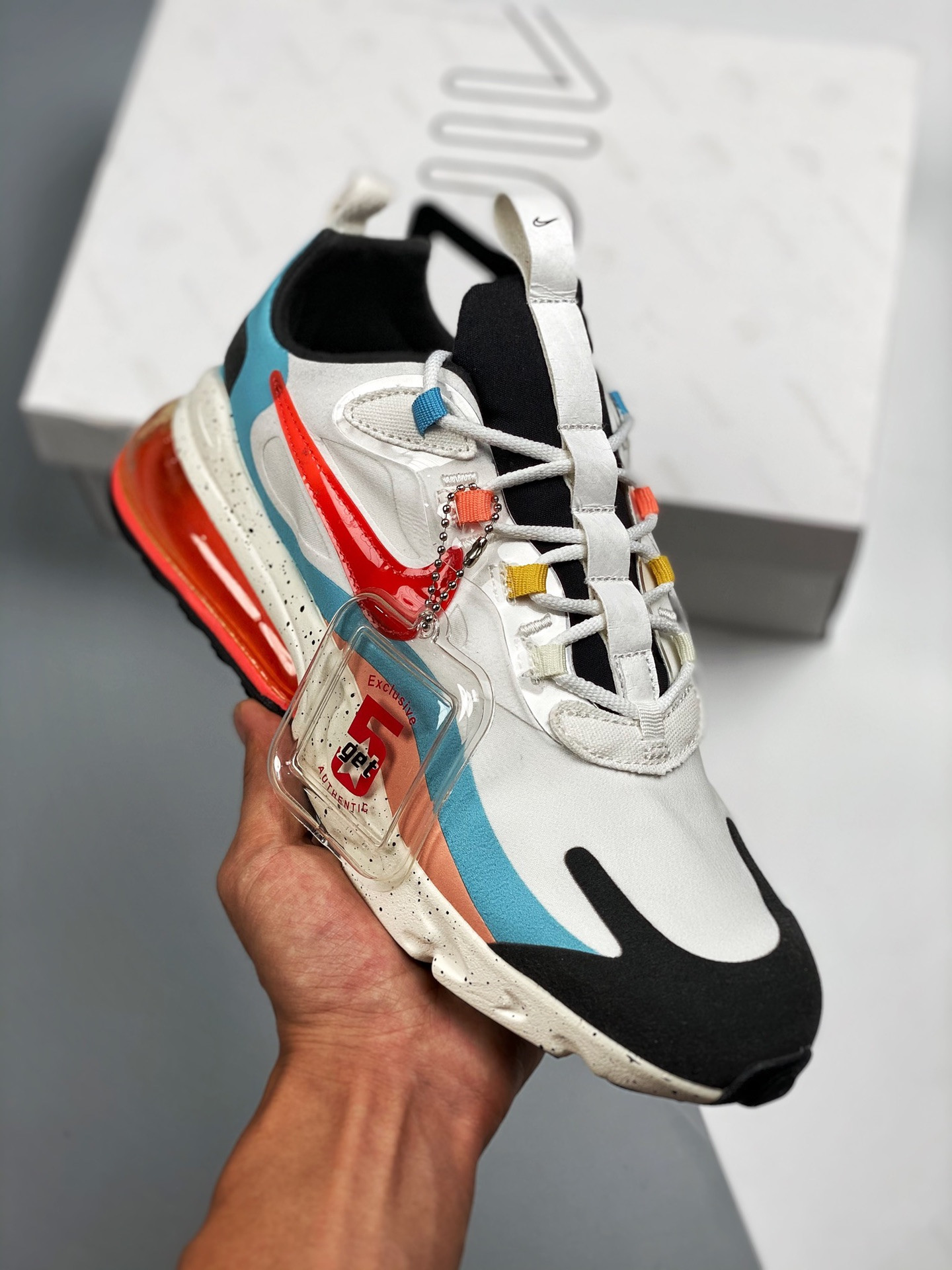 Nike Air Max 270 React “The Future is in the Air” White/Infrared For Sale