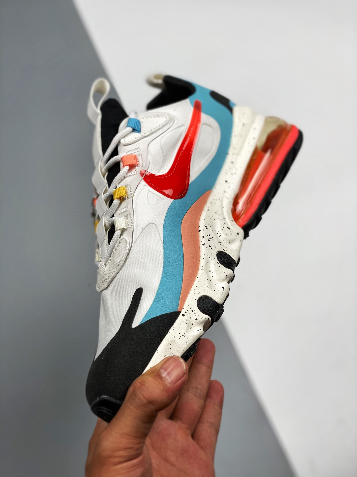 Nike Air Max 270 React “The Future is in the Air” White/Infrared For Sale