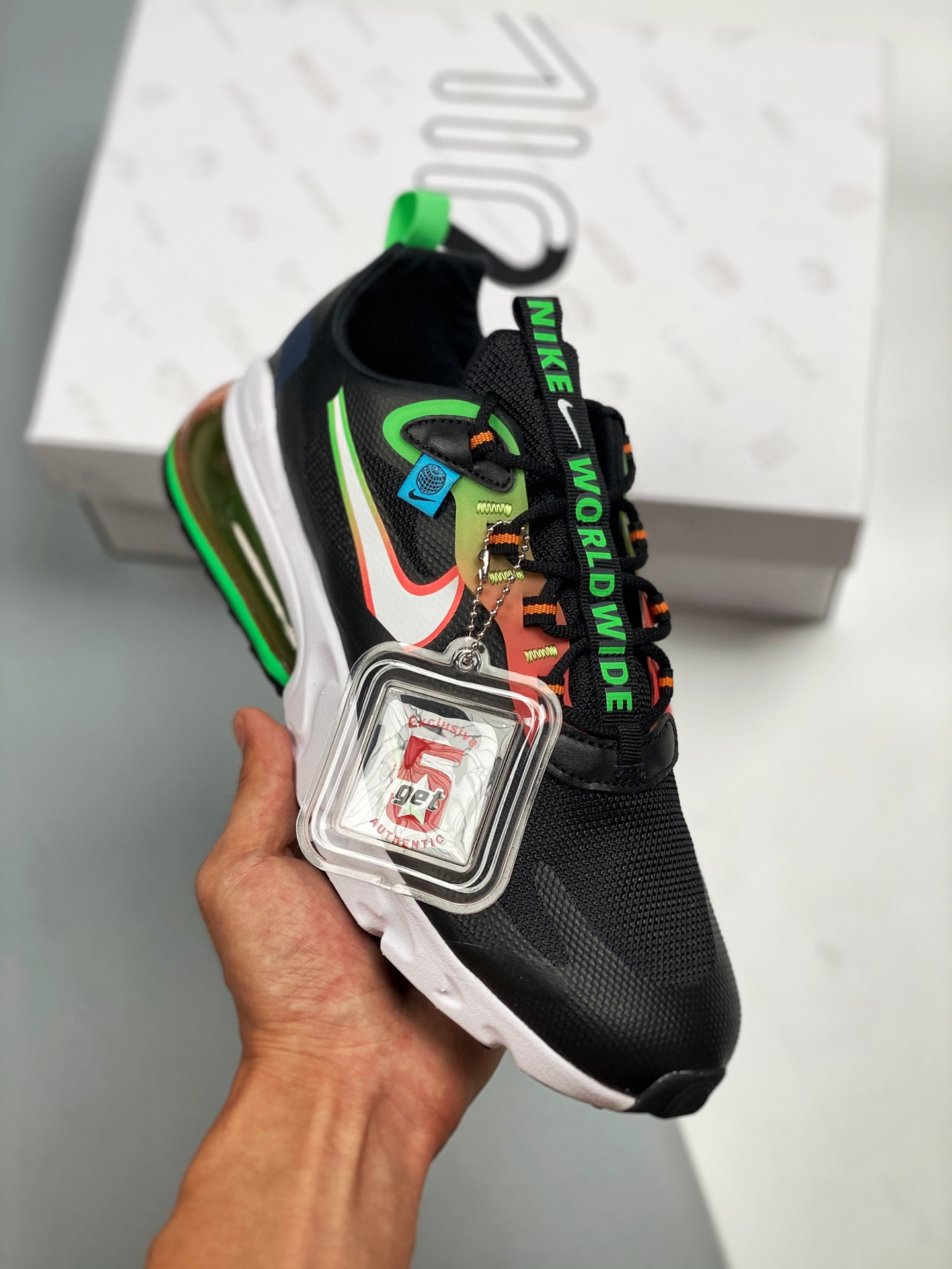 Nike Air Max 270 React “Worldwide” Black For Sale